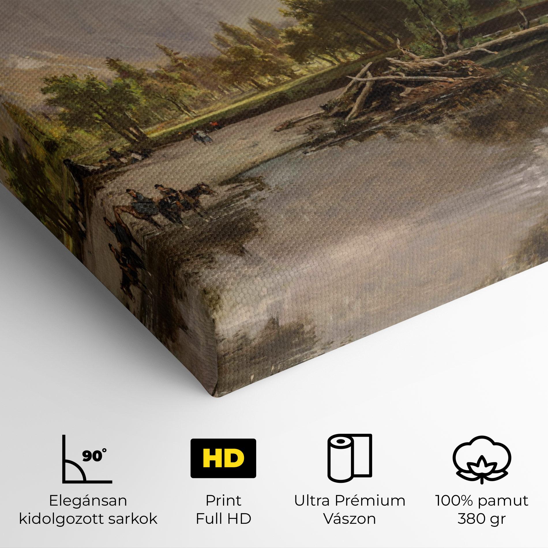 Vászonkép Small Lake Forest mockup 4