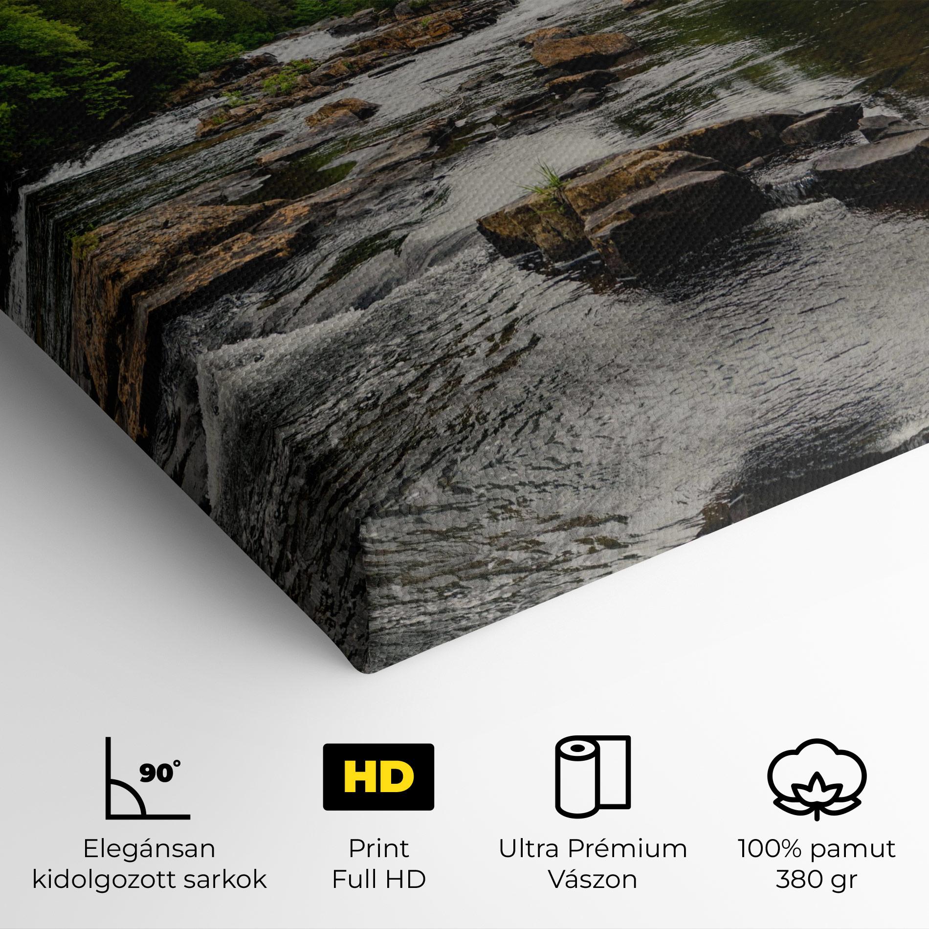 Vászonkép Small River Forest mockup 4