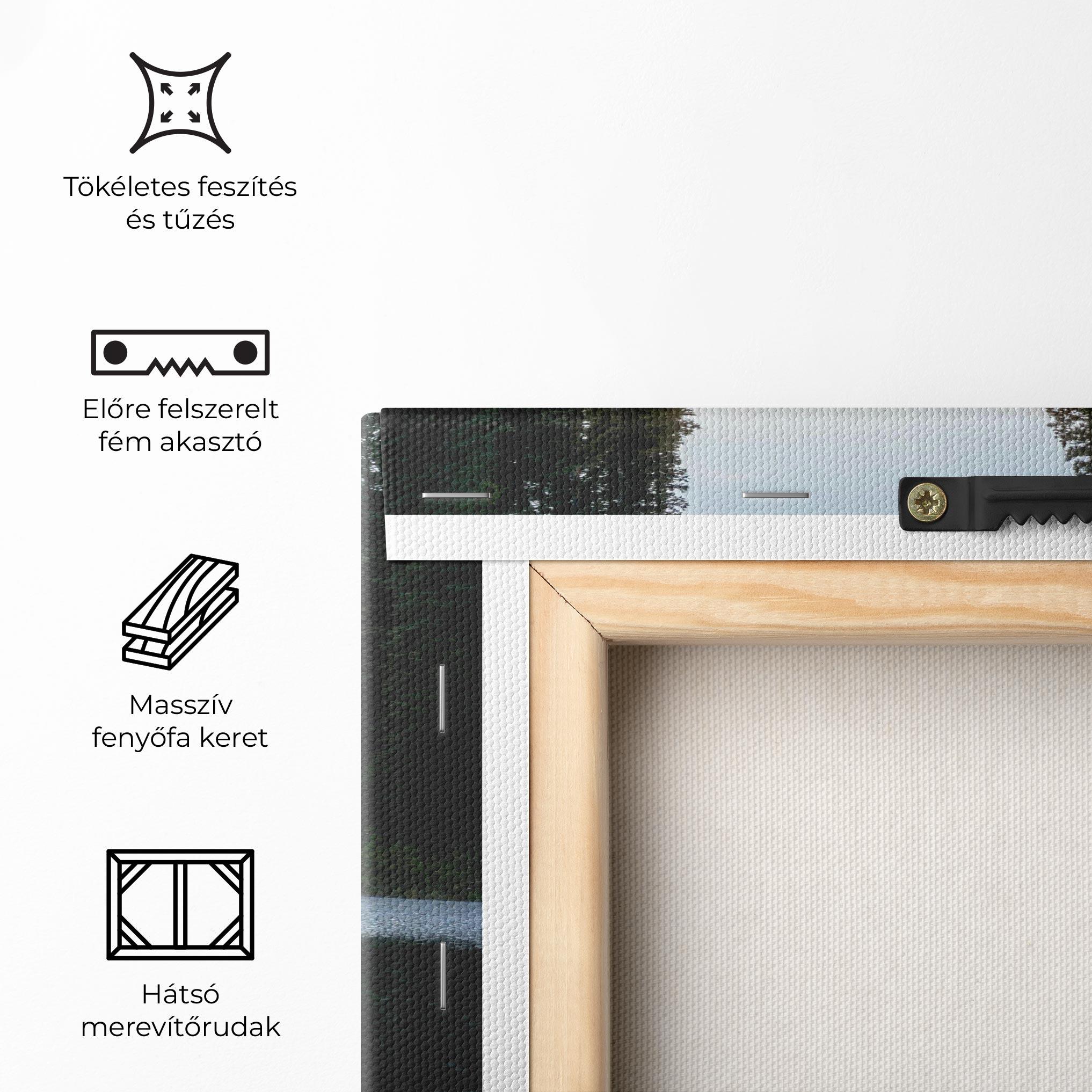 Vászonkép Big Lake Forest mockup 5