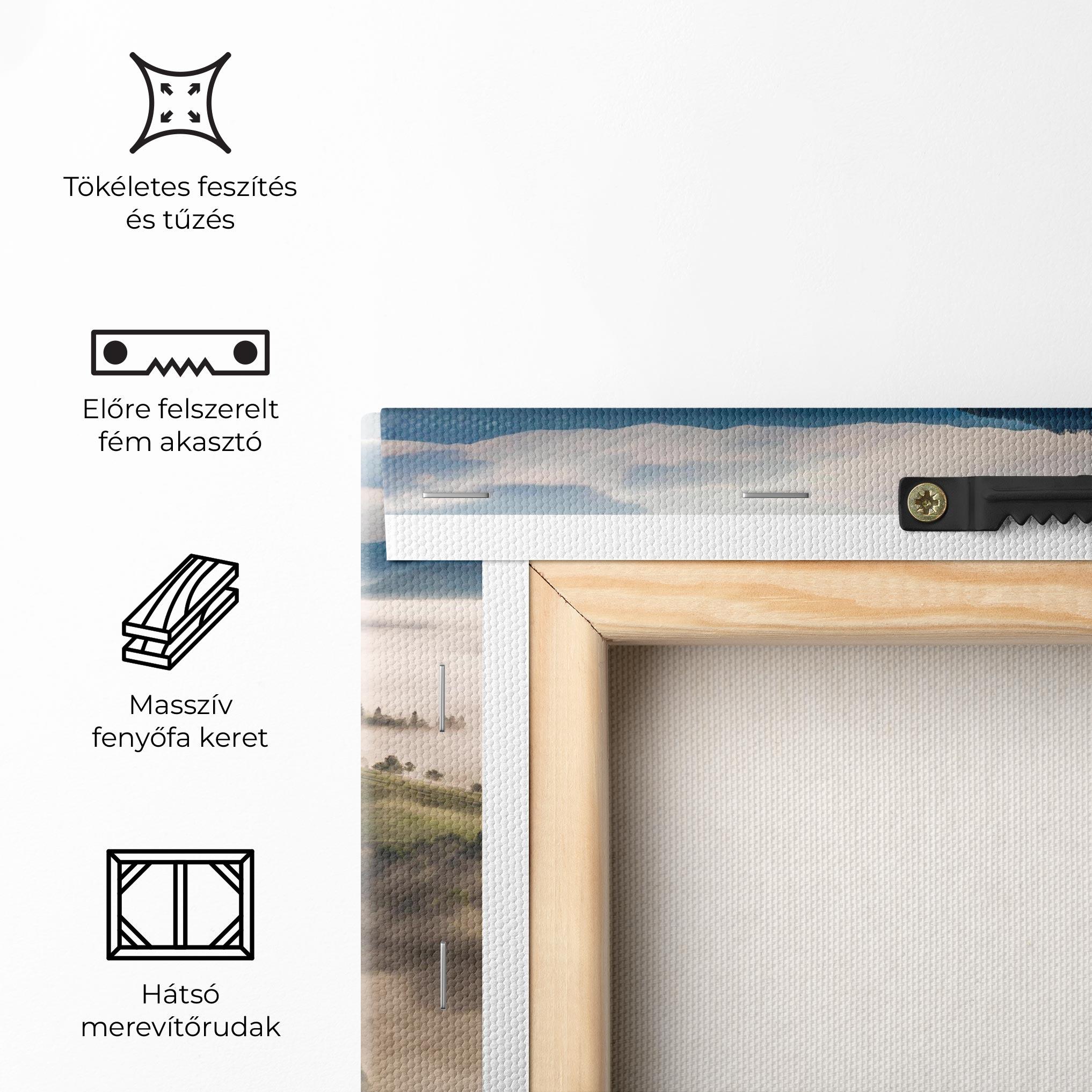 Vászonkép Foggy Forest View mockup 5