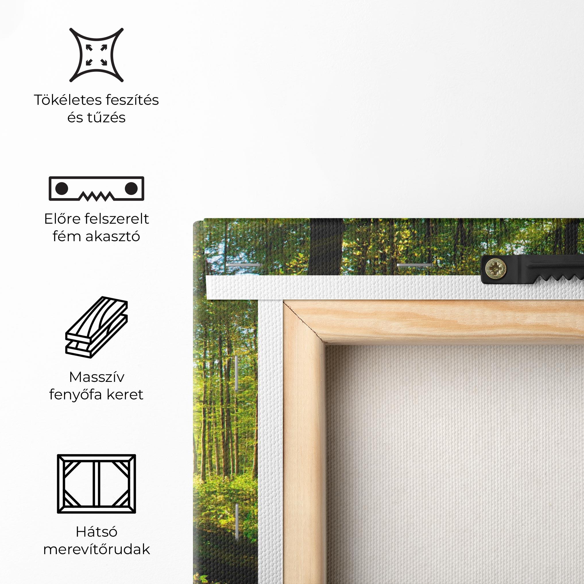 Vászonkép Green Light Forest mockup 5