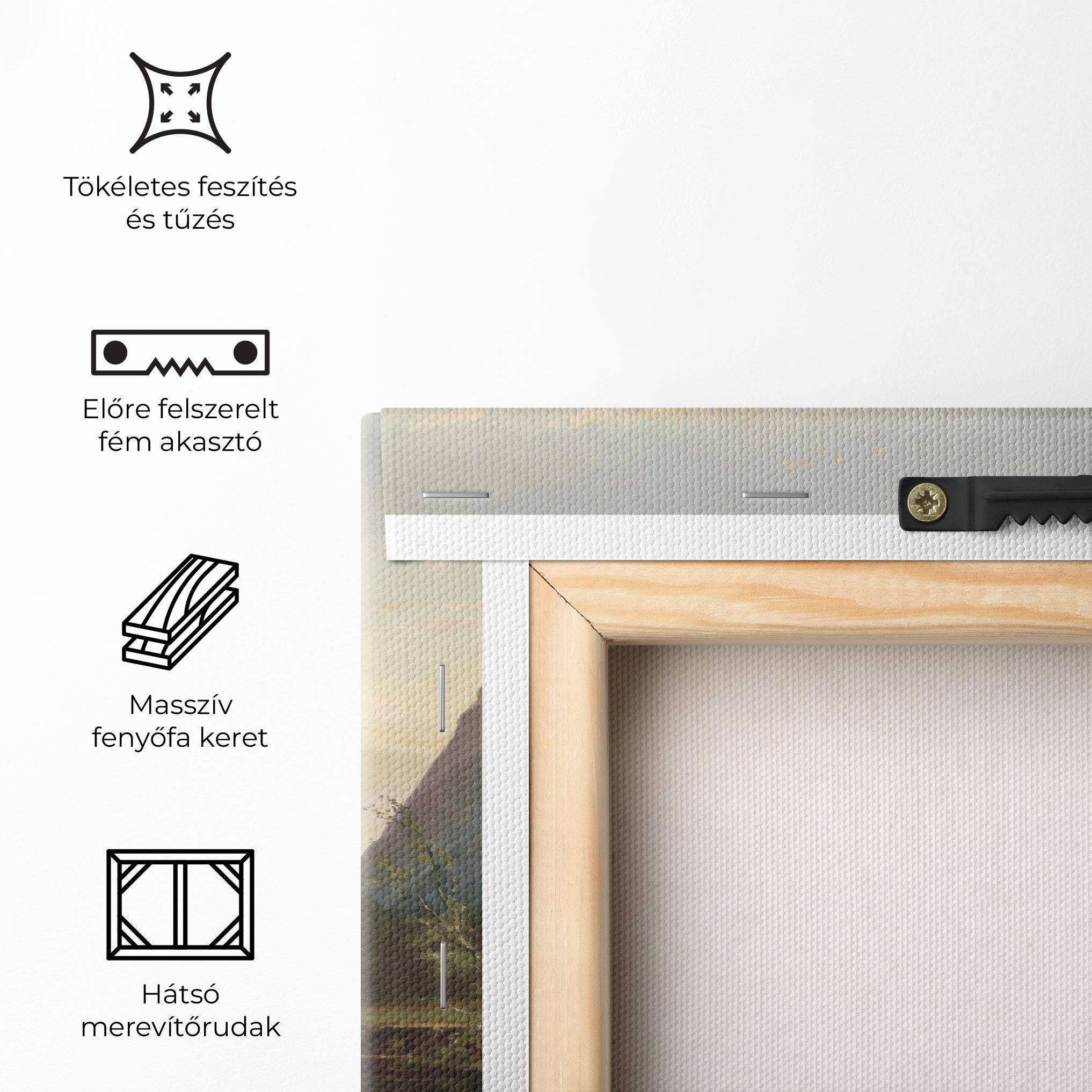 Vászonkép Small Lake Forest mockup 5