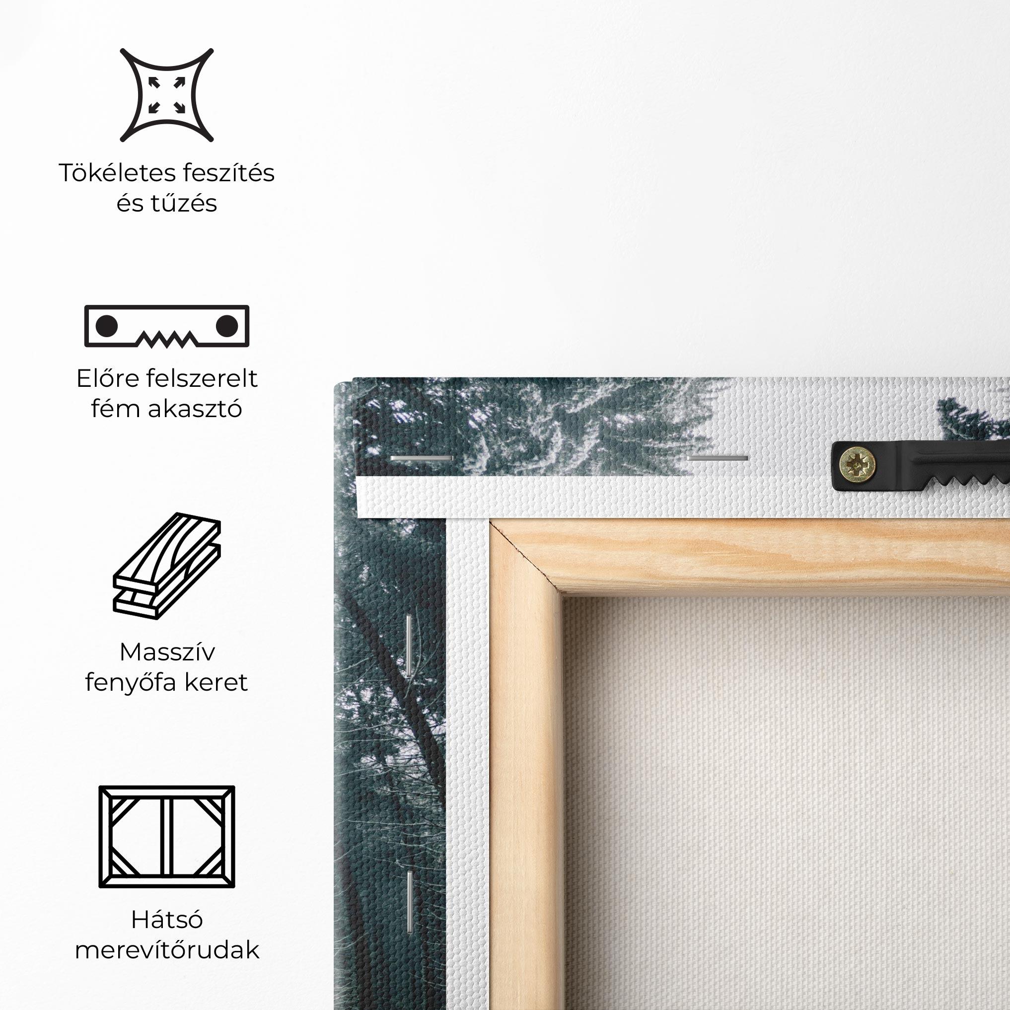 Vászonkép Snow Road Dorest mockup 5