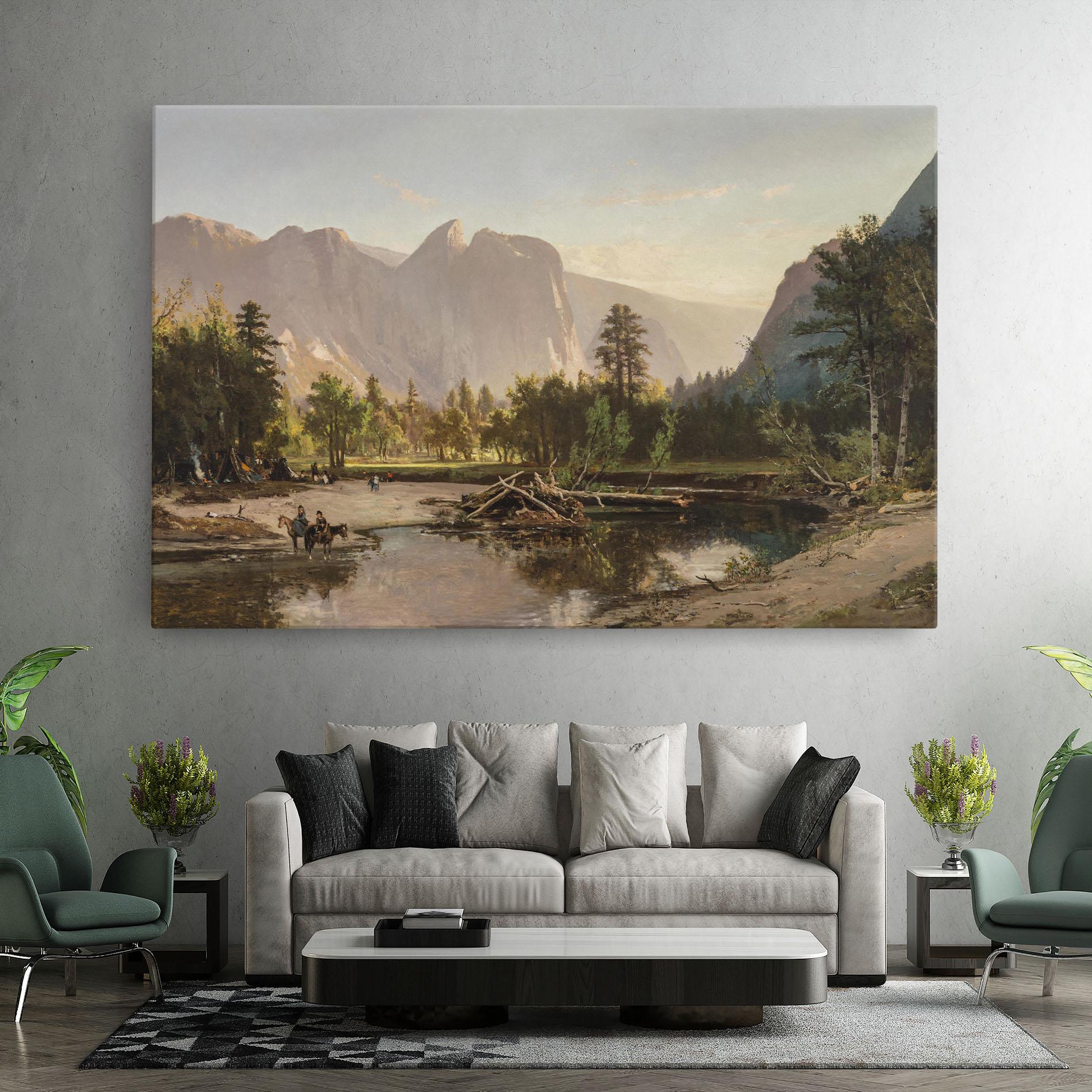 Vászonkép Small Lake Forest mockup 7