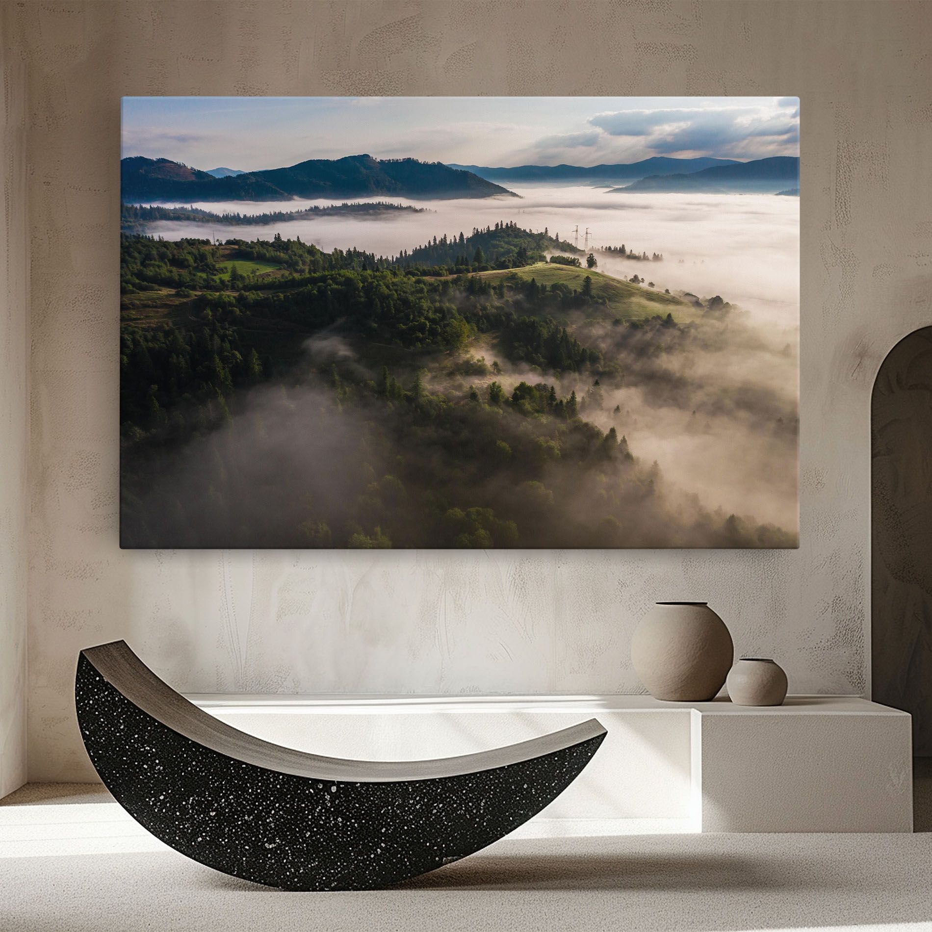 Foggy Forest View mockup 8