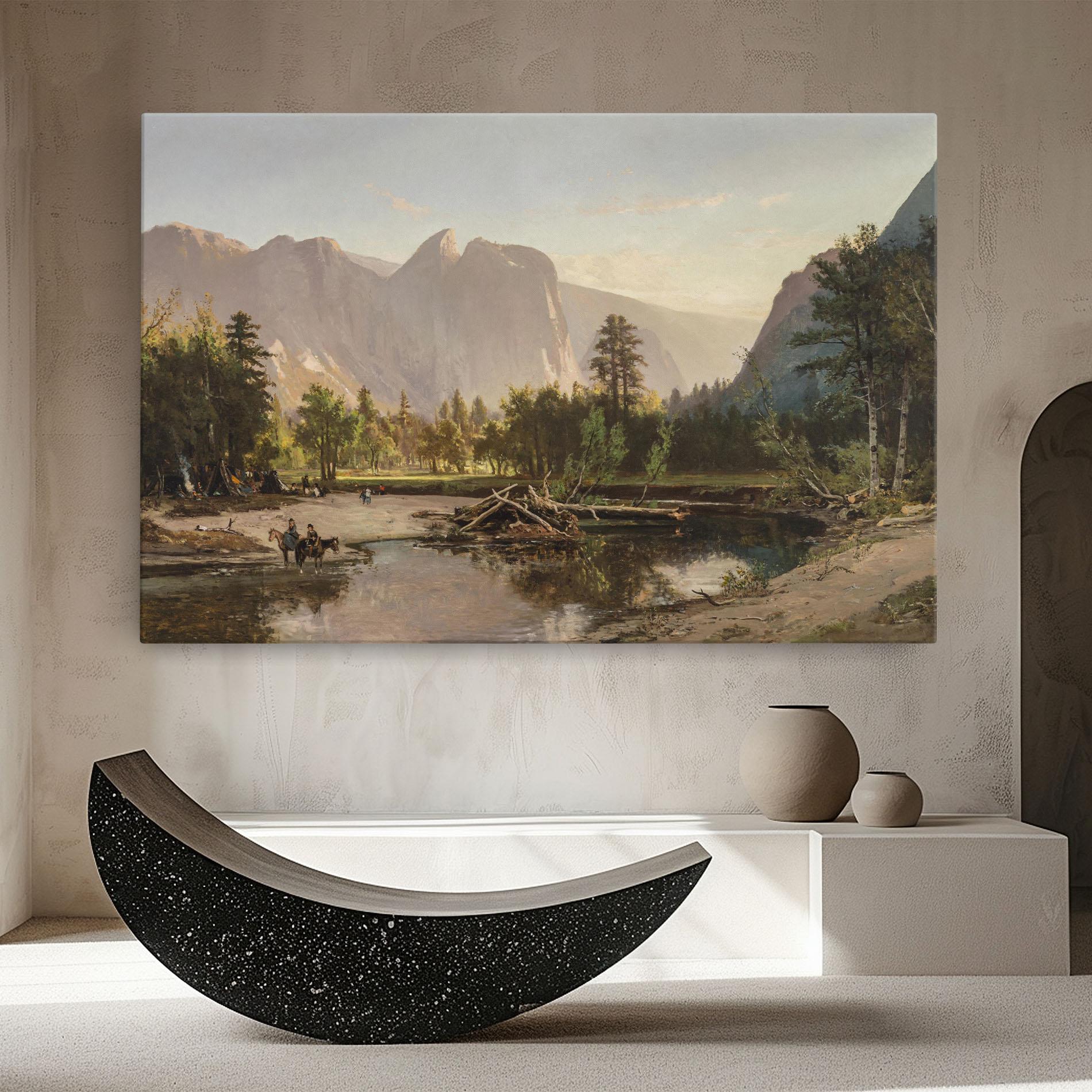 Vászonkép Small Lake Forest mockup 8