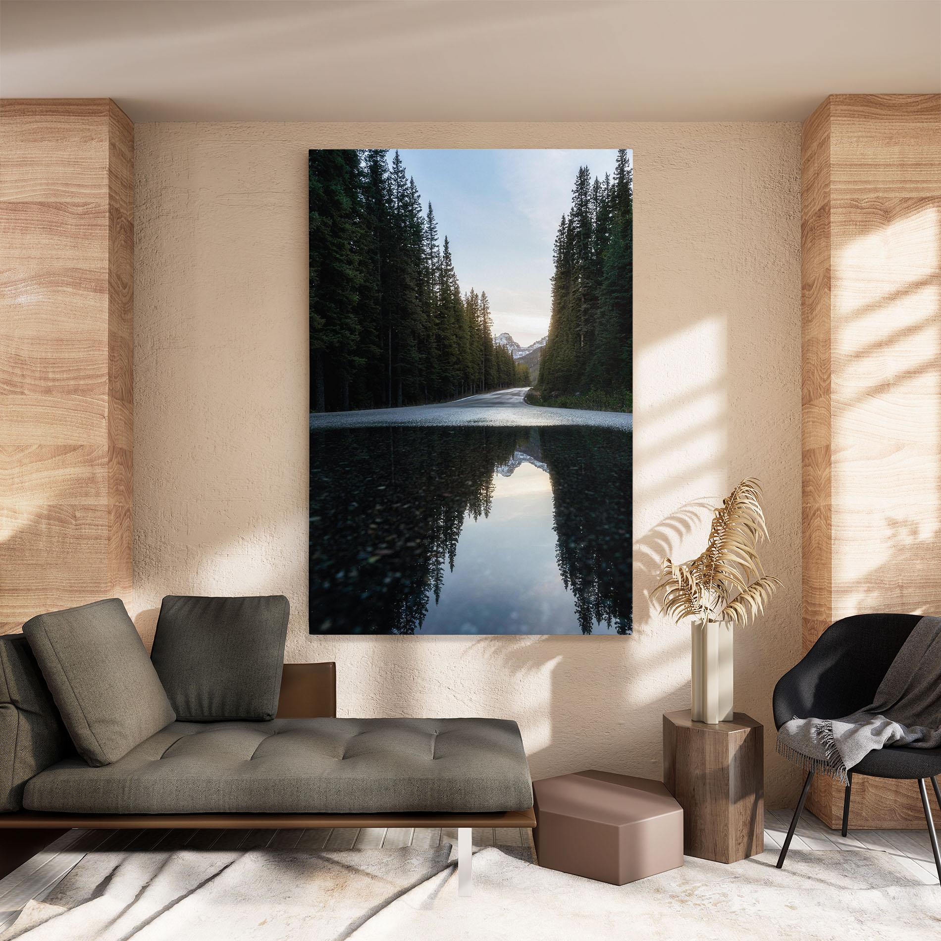 Vászonkép Big Lake Forest mockup 8