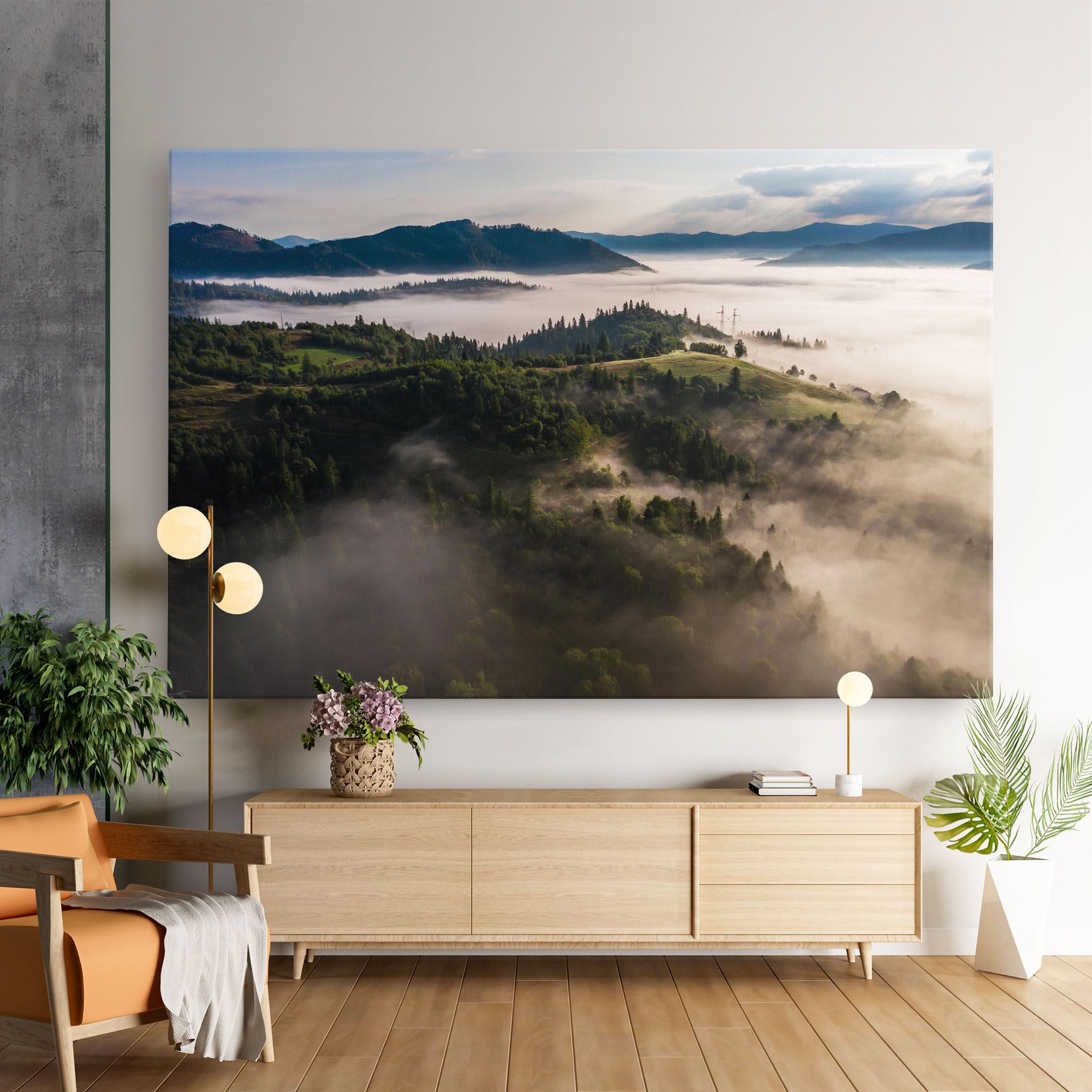 Foggy Forest View mockup 9