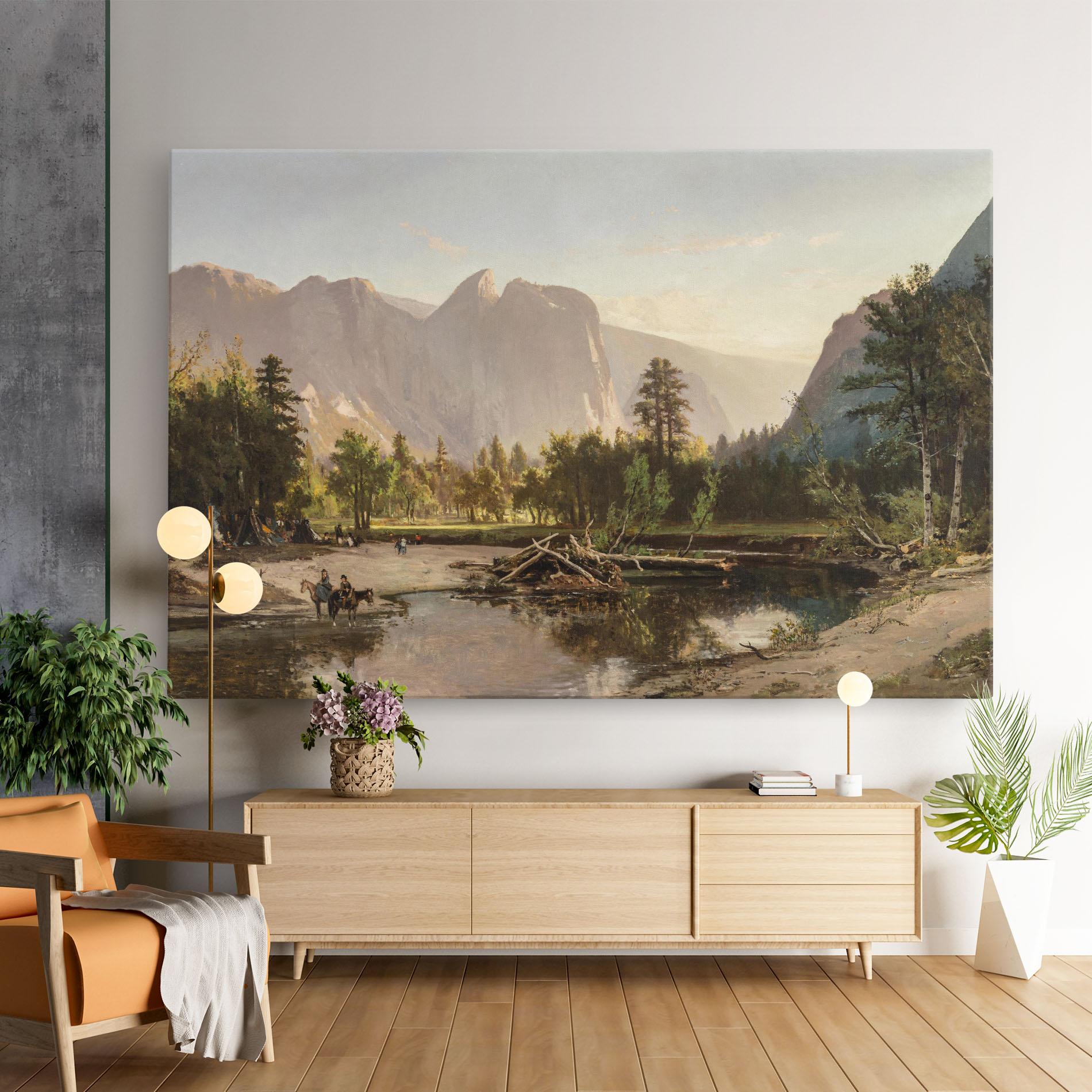 Vászonkép Small Lake Forest mockup 9