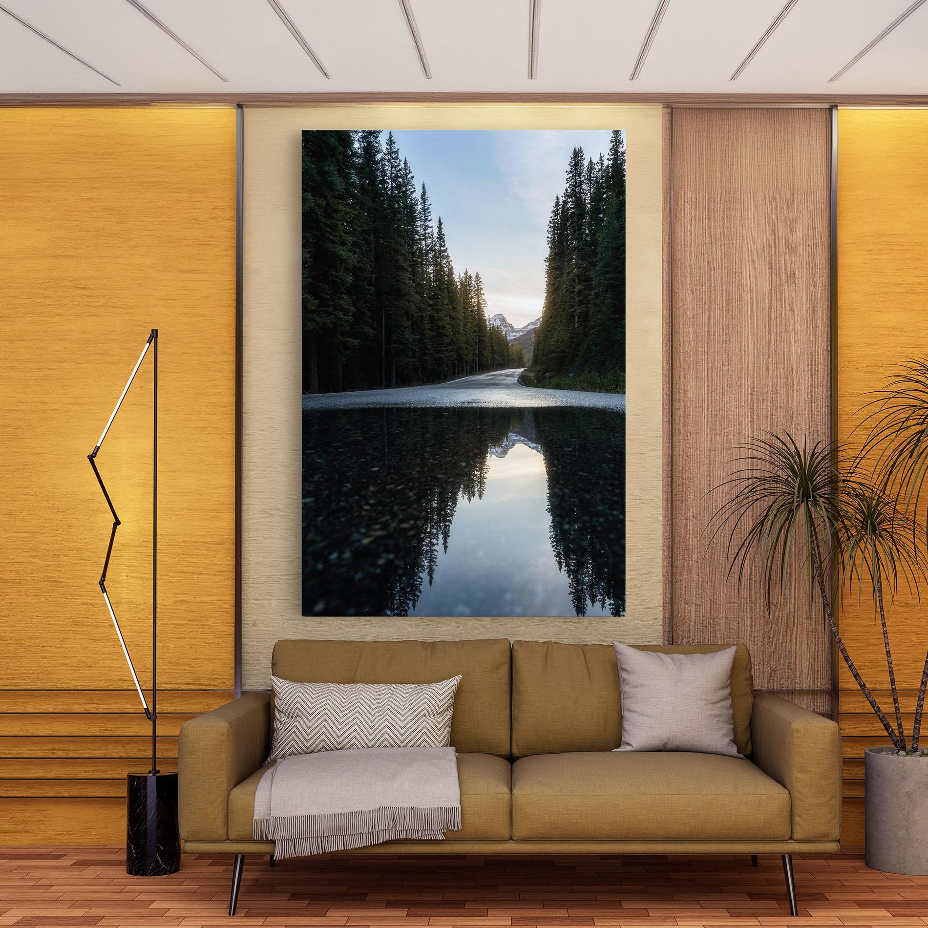 Vászonkép Big Lake Forest mockup 9