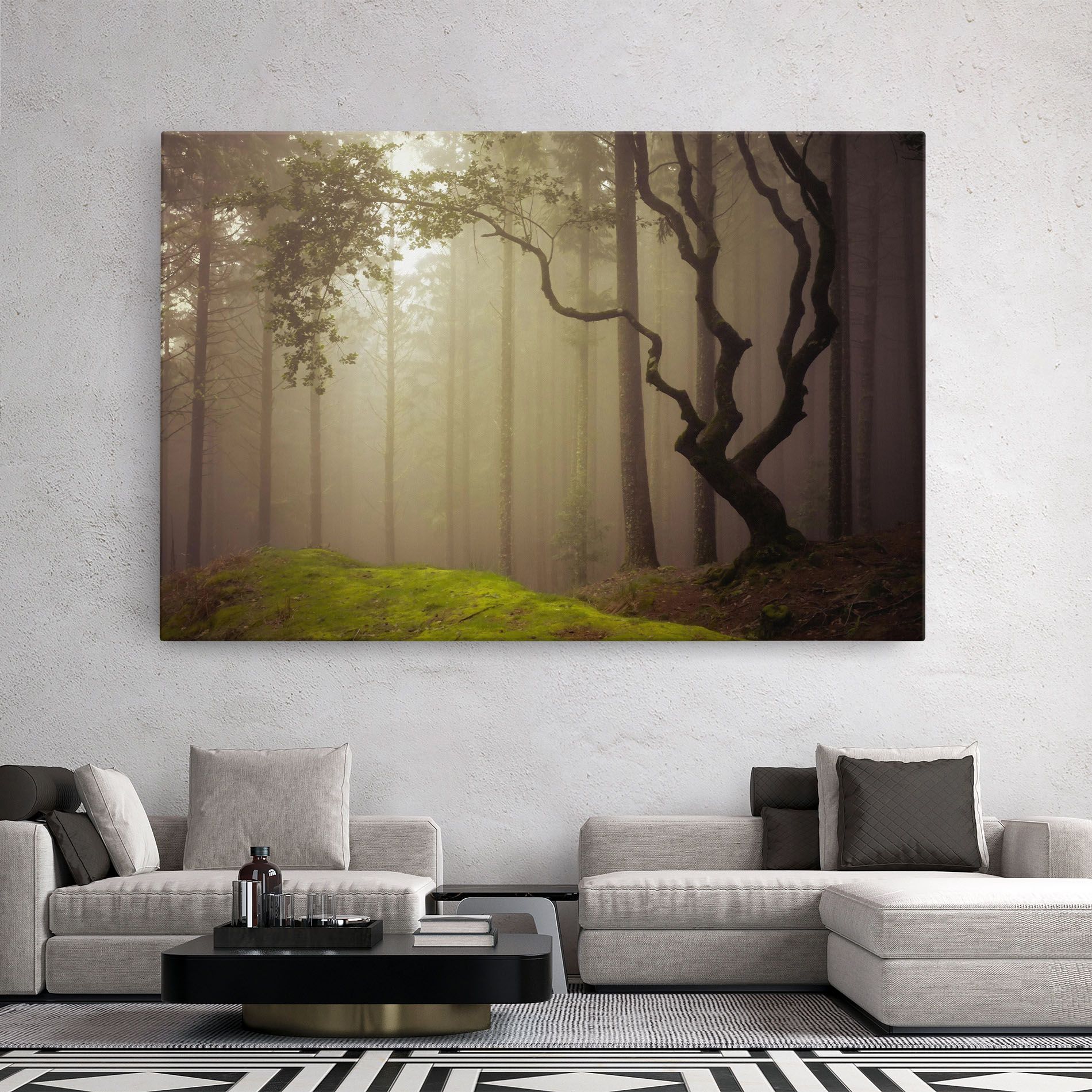 Foggy Tree Art mockup 2