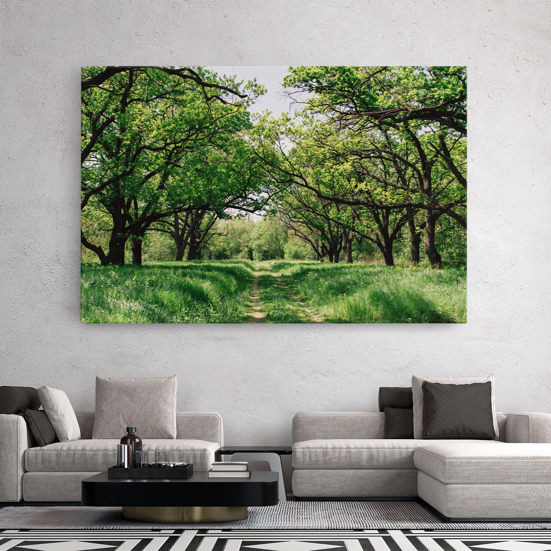 Vászonkép Forest Green Path mockup 2