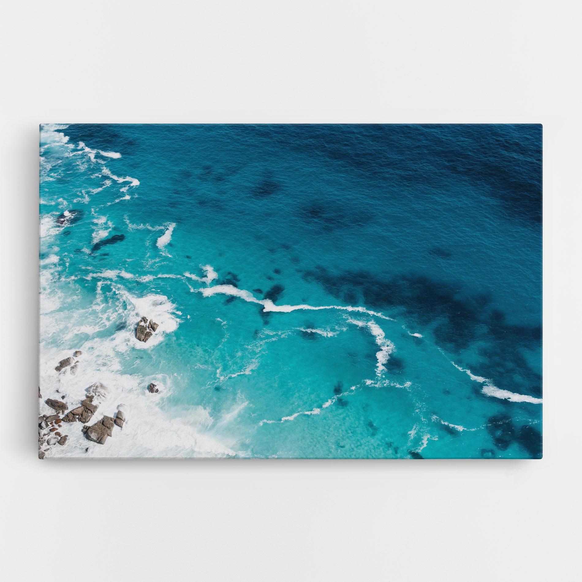 Vászonkép Blue Water Beach mockup 0