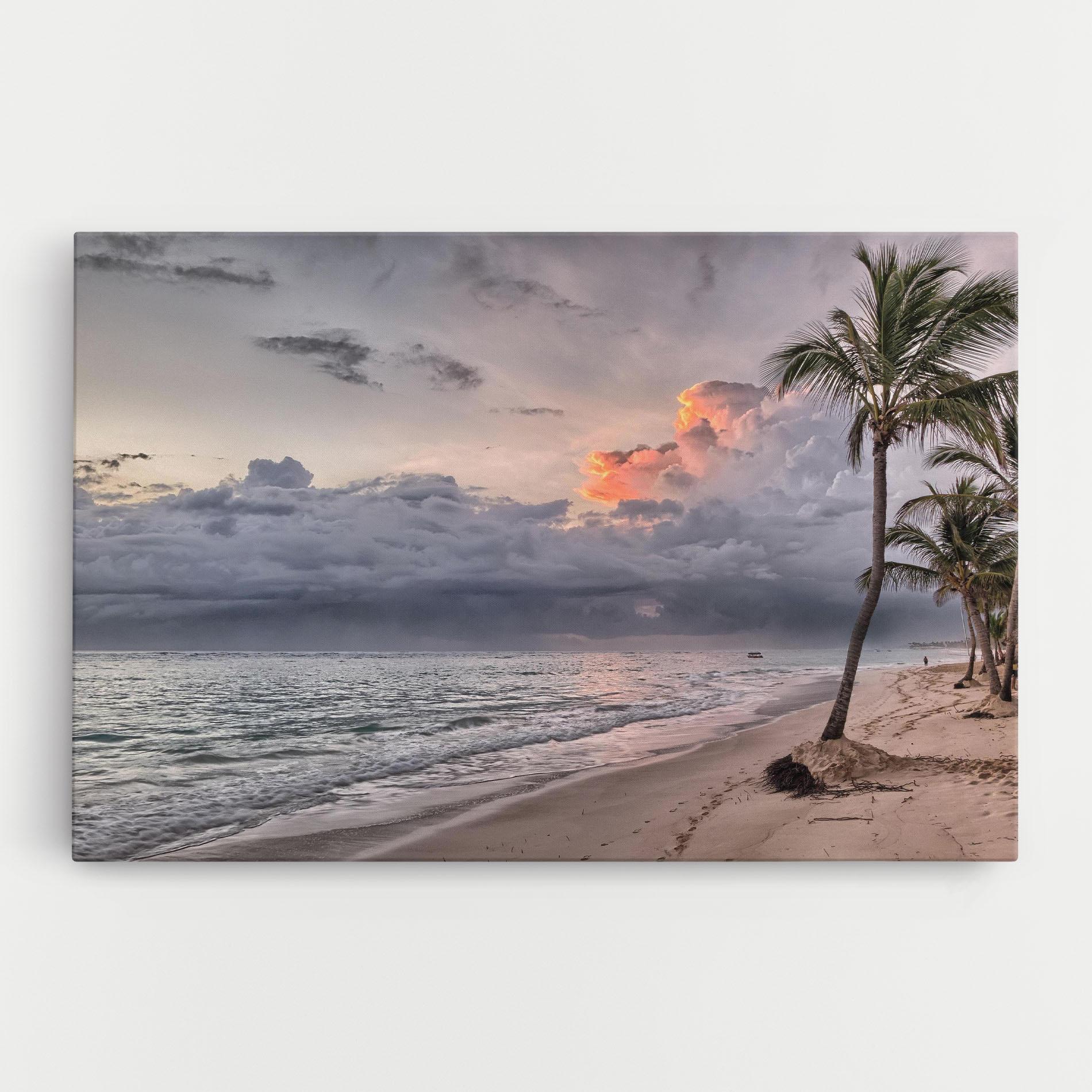 Vászonkép Cloudy Beach mockup 0