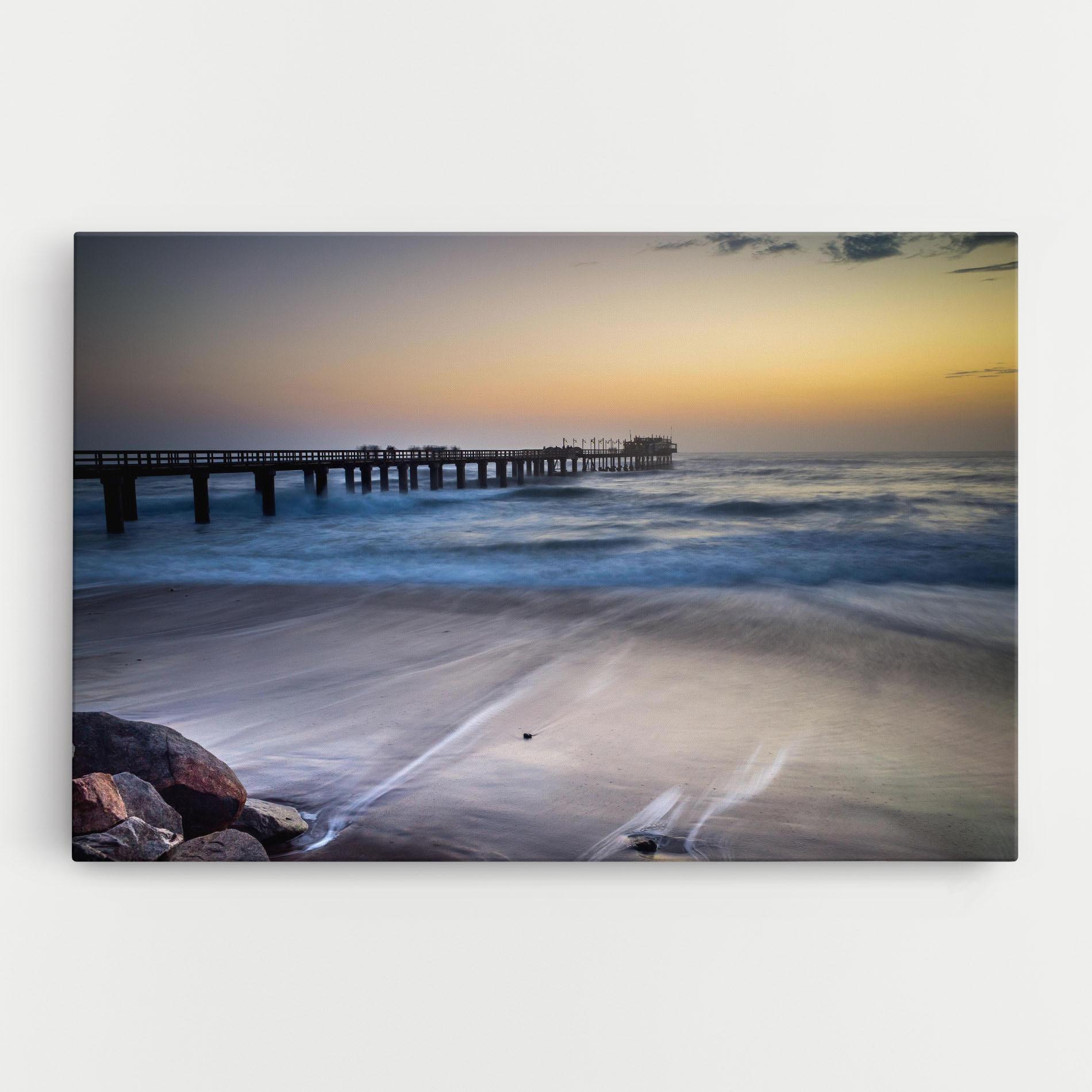 Vászonkép Empty Pretty Beach mockup 0