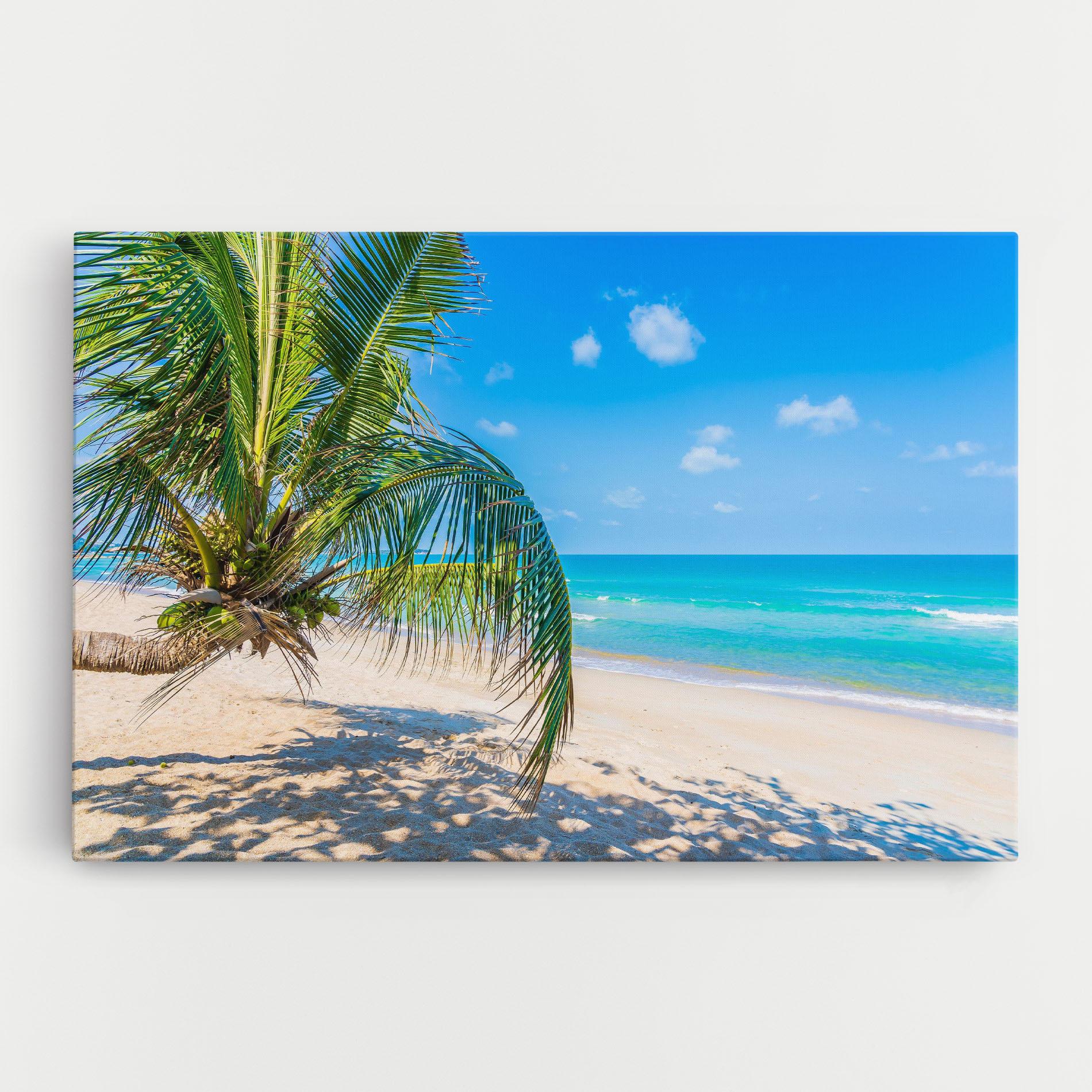 Vászonkép Tropical Beach View mockup 0