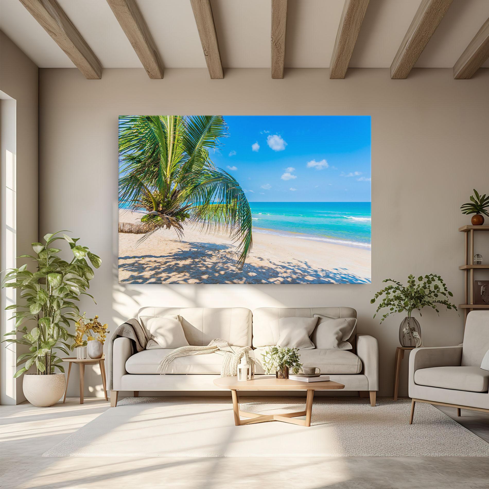 Vászonkép Tropical Beach View mockup 6