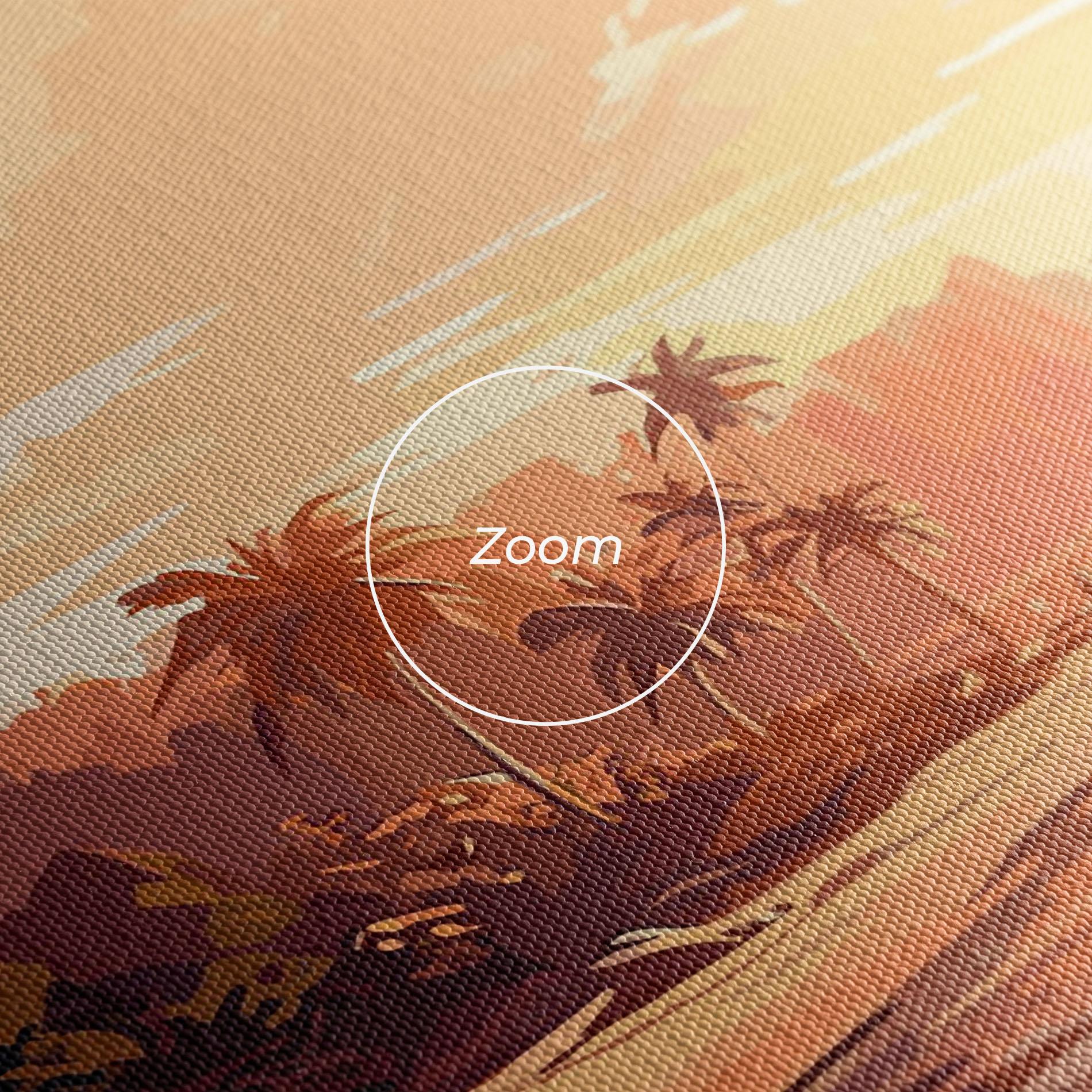 Vászonkép Blue Orange Beach mockup 3