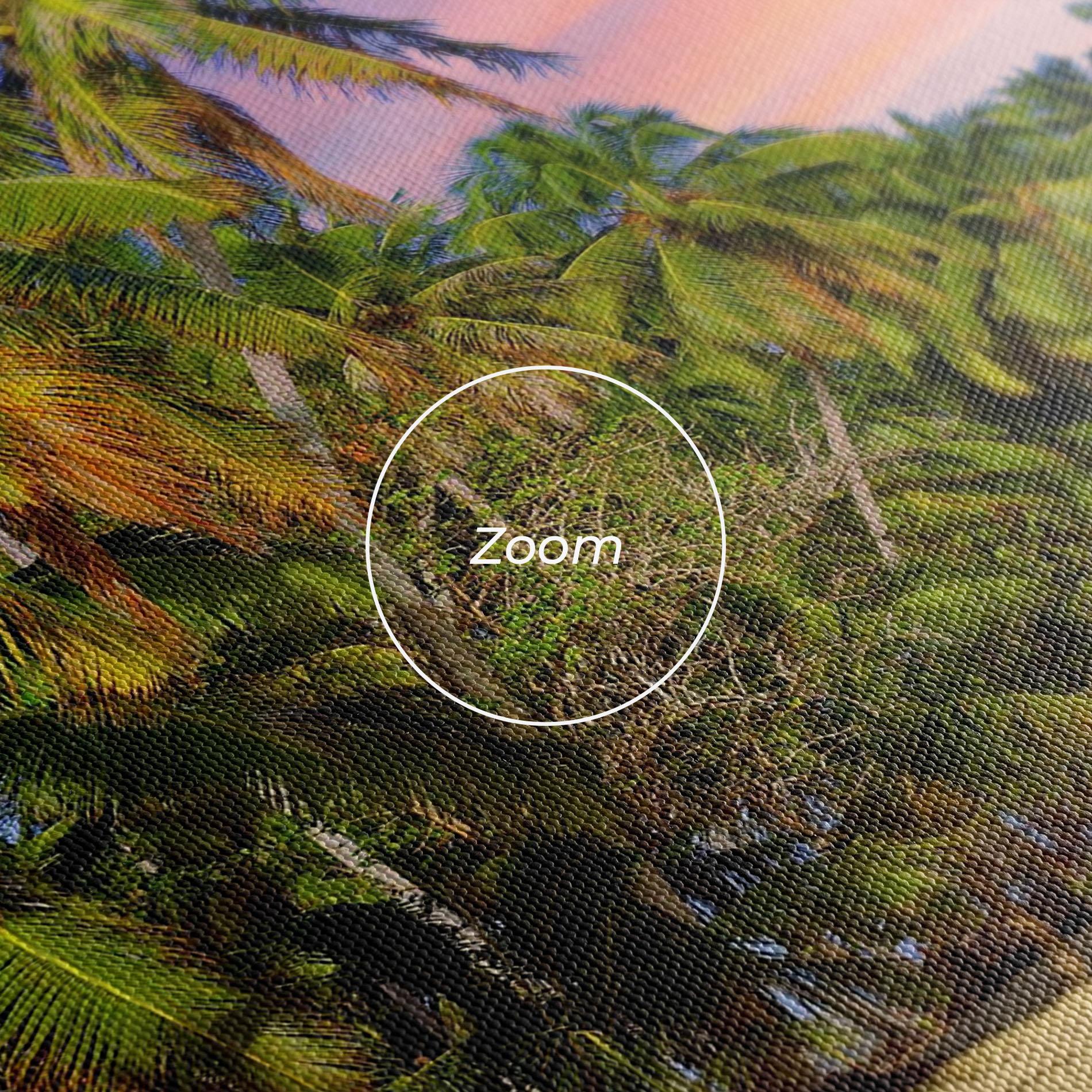 Vászonkép Coconut Tree Sunset mockup 3