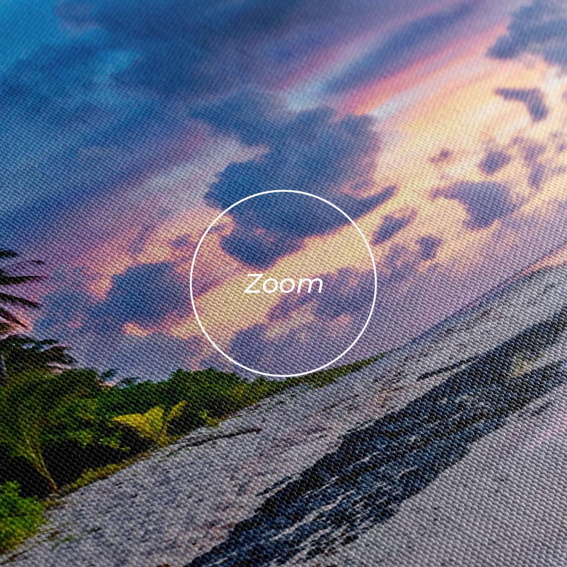 Vászonkép Purple Blue Beach mockup 3