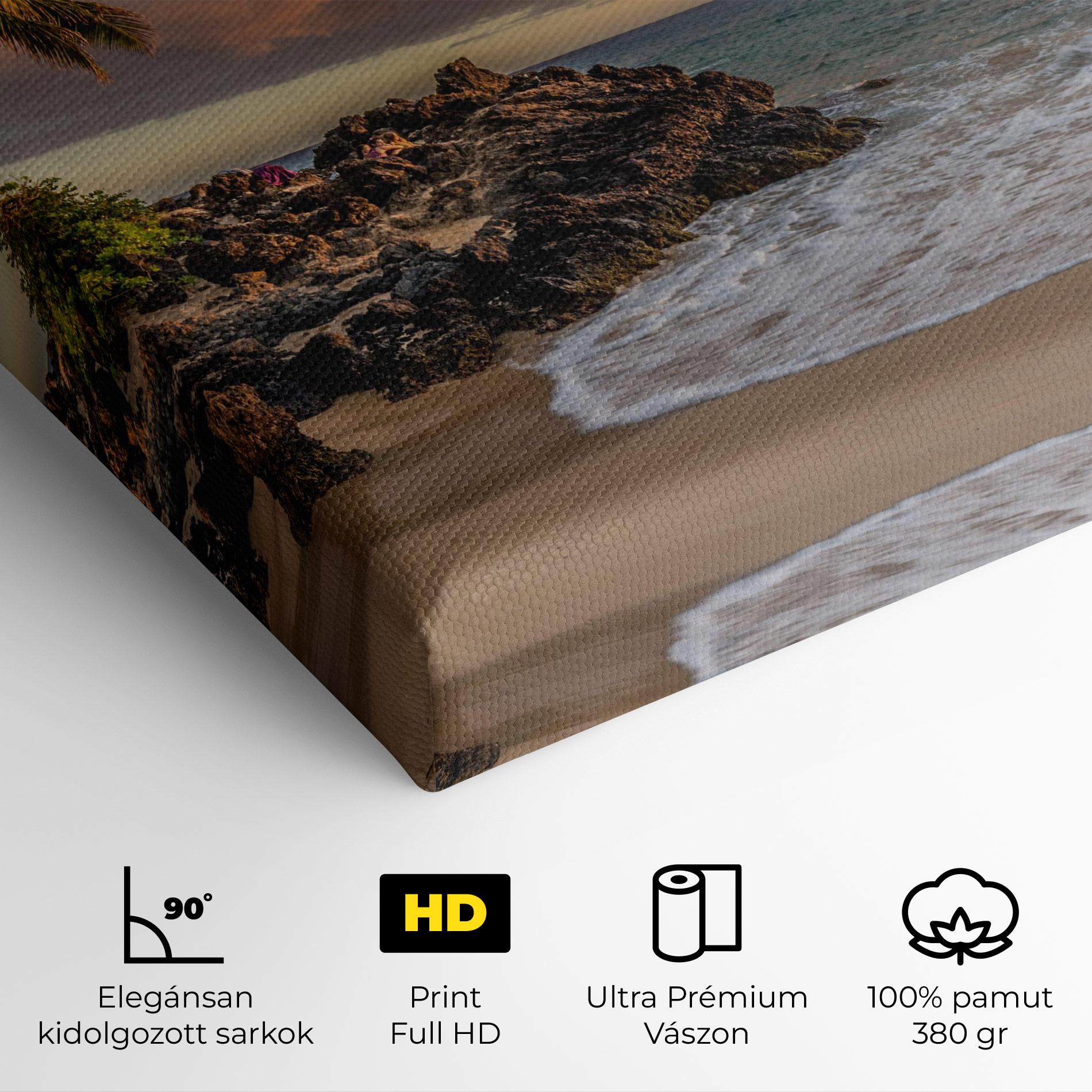 Vászonkép Beautiful Beach Landscape mockup 4