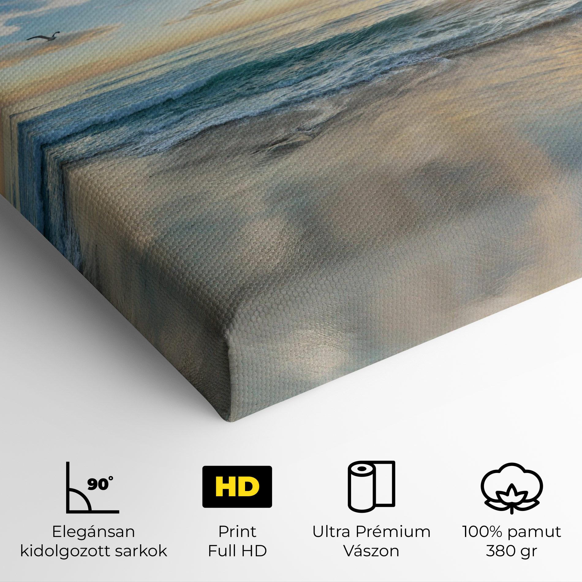 Vászonkép Beautiful Beach mockup 4