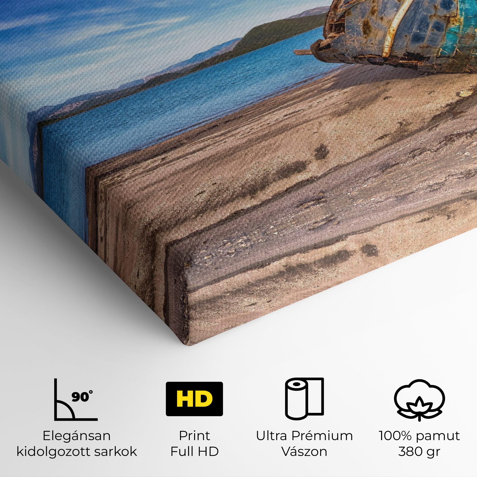 Vászonkép Boat Blue Sky mockup 4