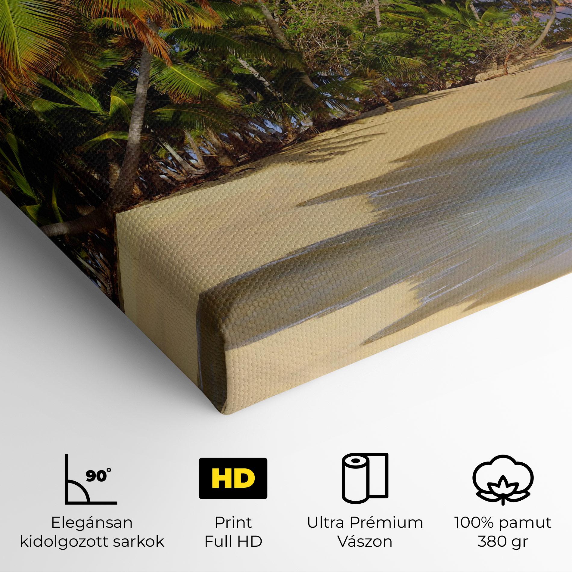 Vászonkép Coconut Tree Sunset mockup 4