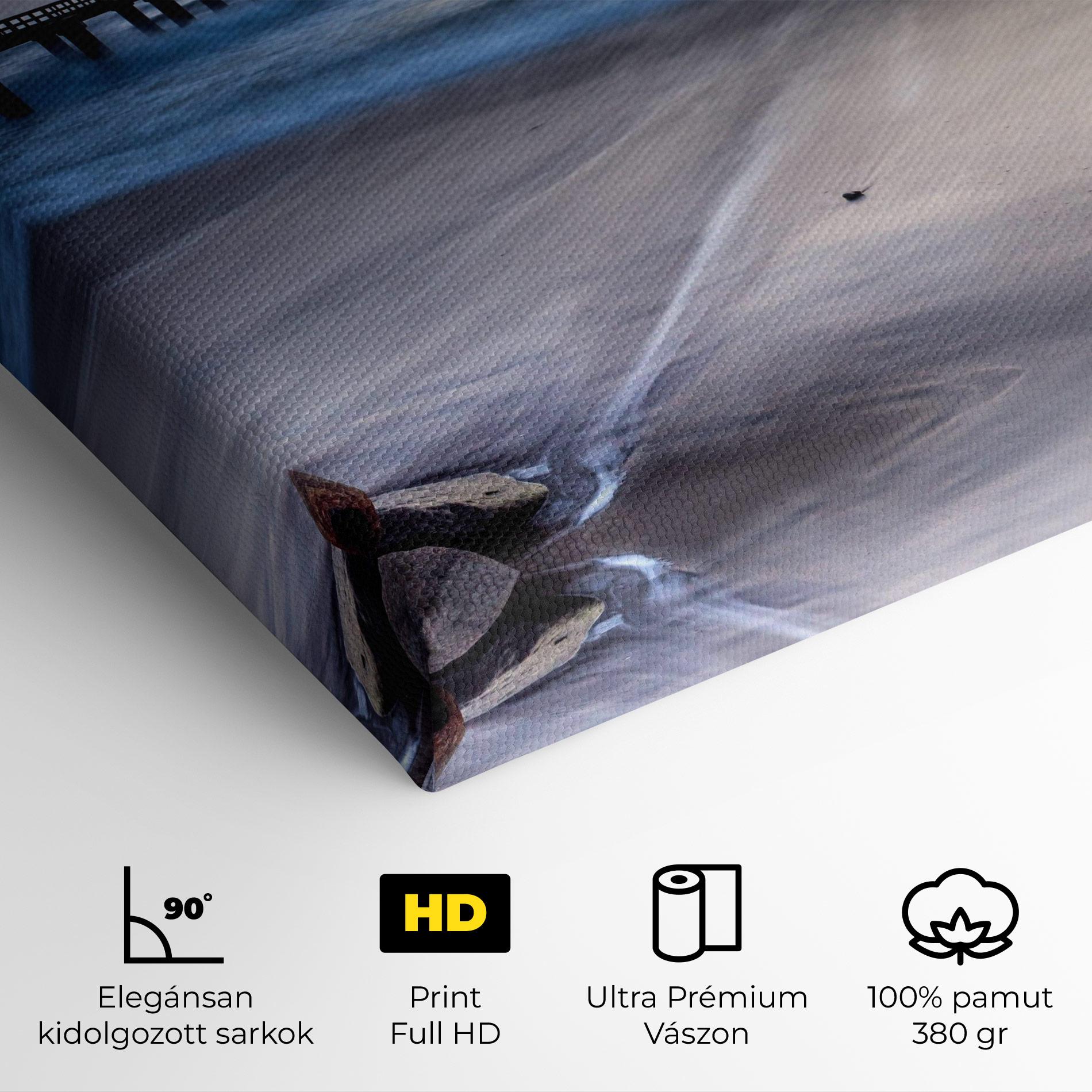 Vászonkép Empty Pretty Beach mockup 4