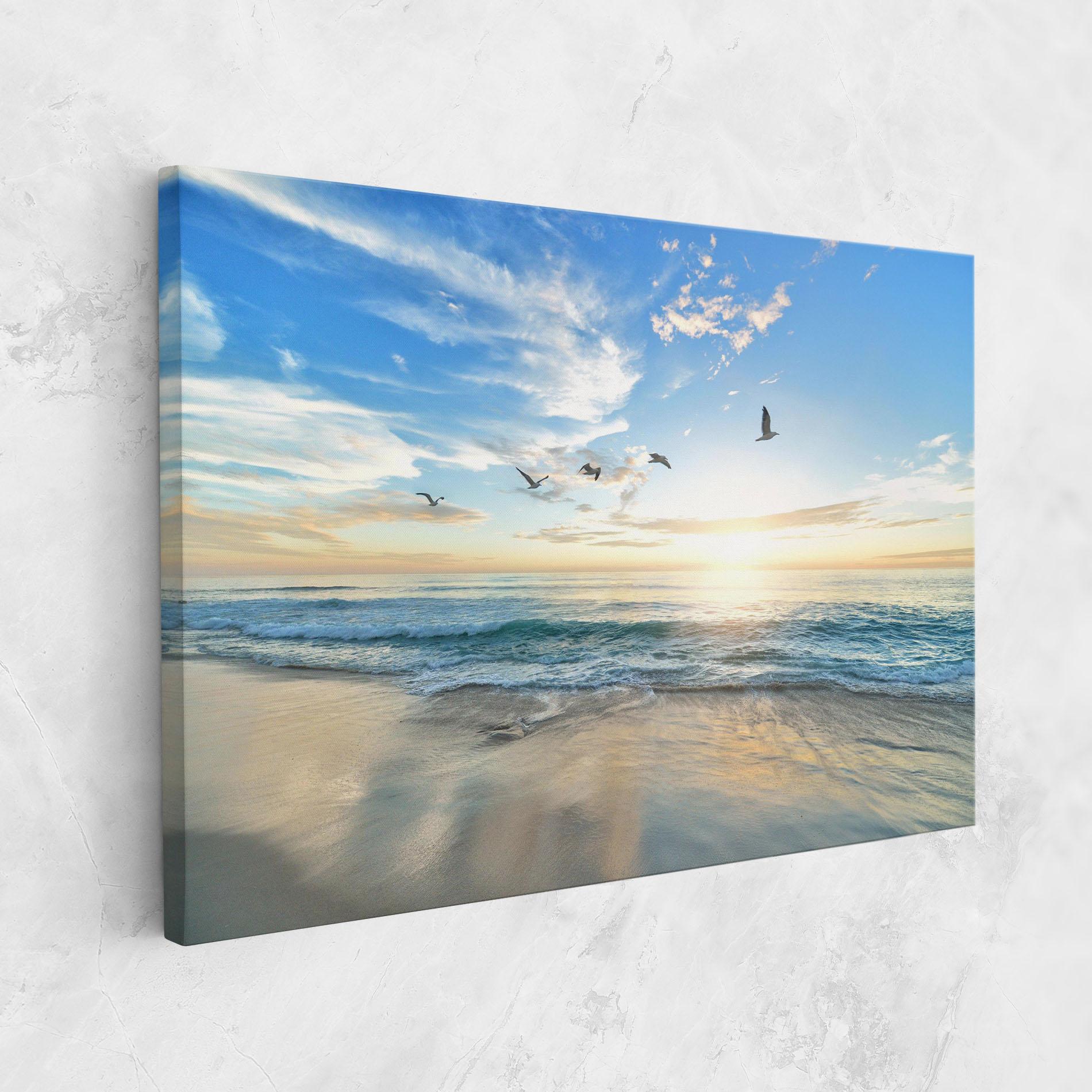 Vászonkép Beautiful Beach mockup 1