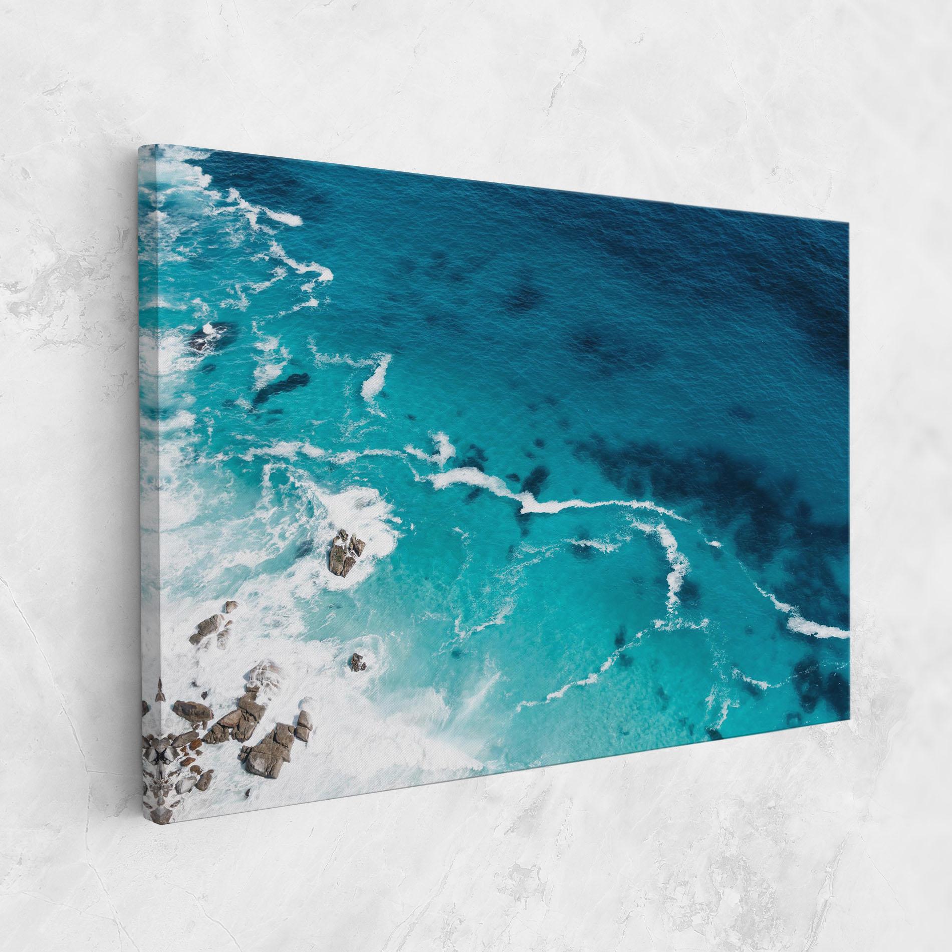 Vászonkép Blue Water Beach mockup 1