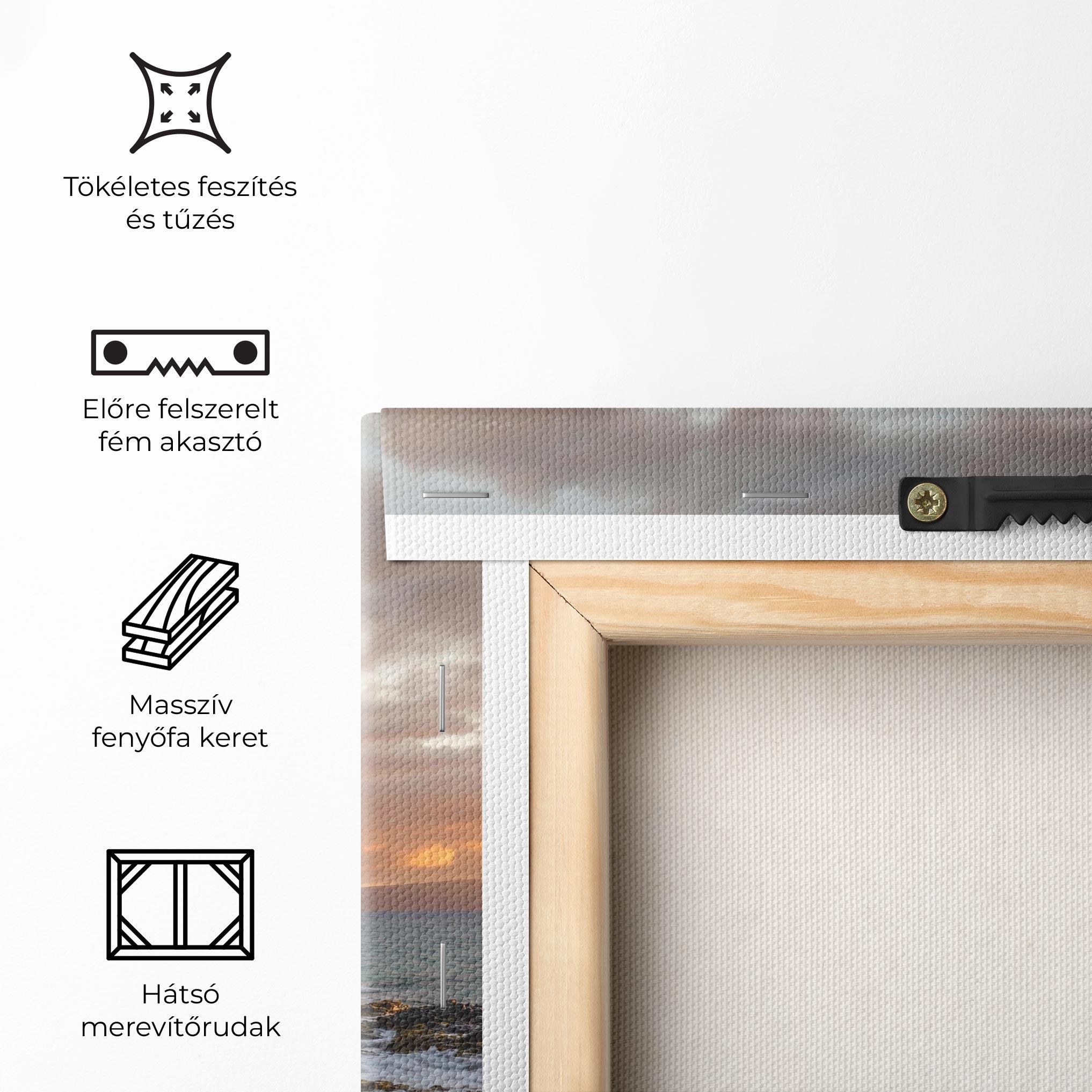 Vászonkép Beautiful Beach Landscape mockup 5