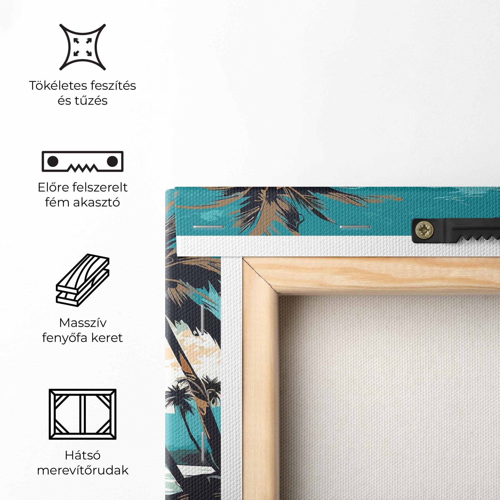 Vászonkép Cream Blue Beach mockup 5