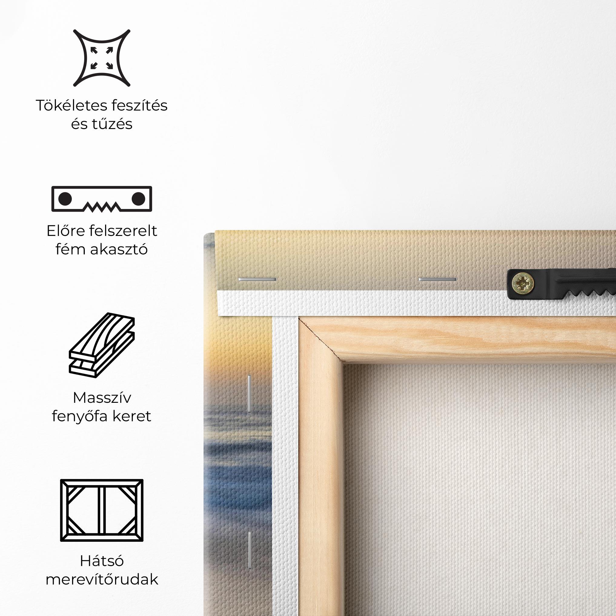 Vászonkép Empty Pretty Beach mockup 5