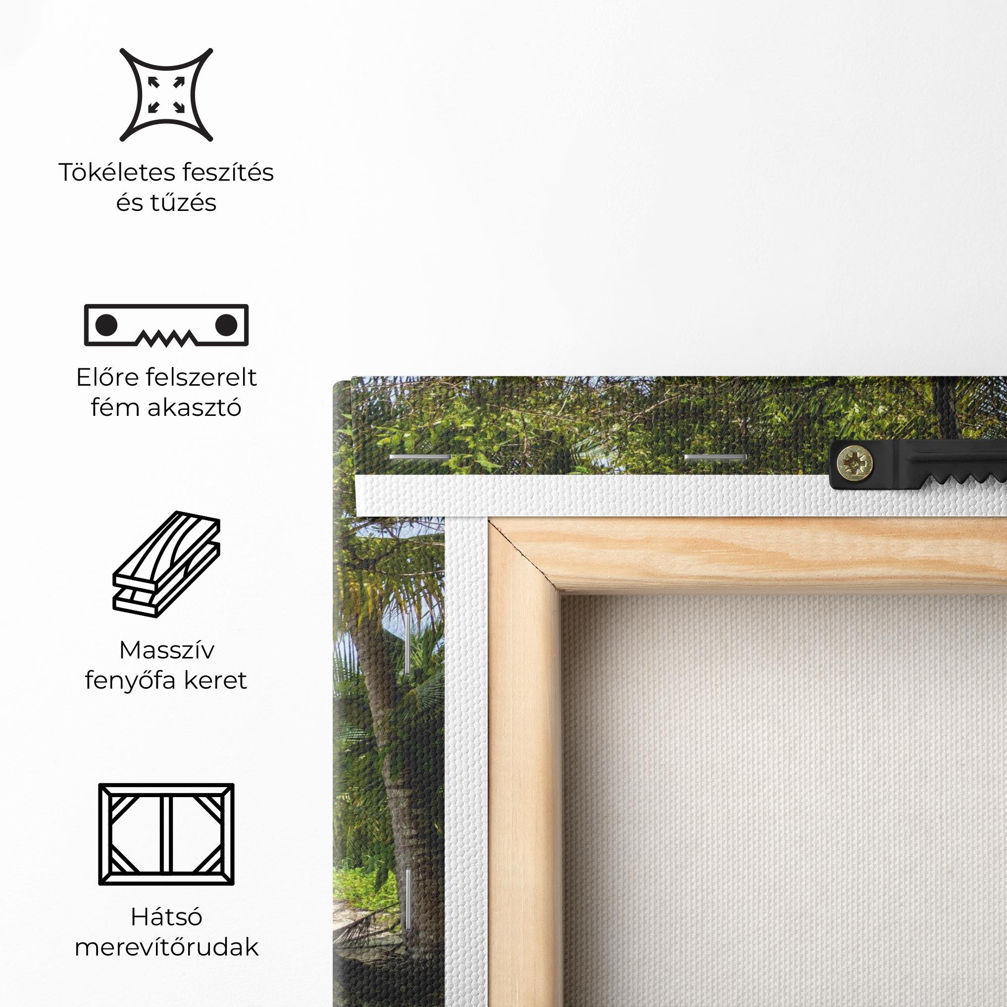 Vászonkép Island Beach mockup 5