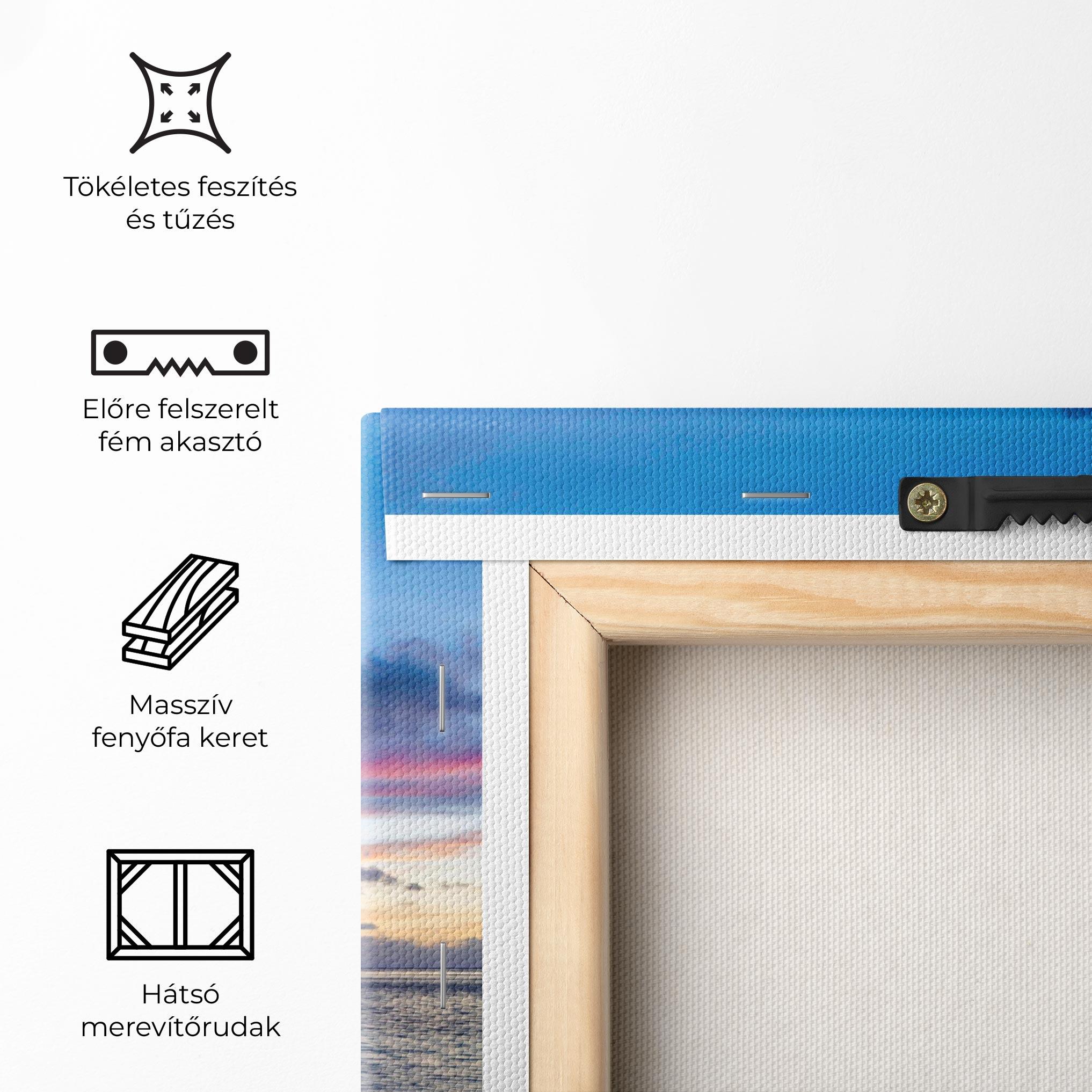 Vászonkép Purple Blue Beach mockup 5