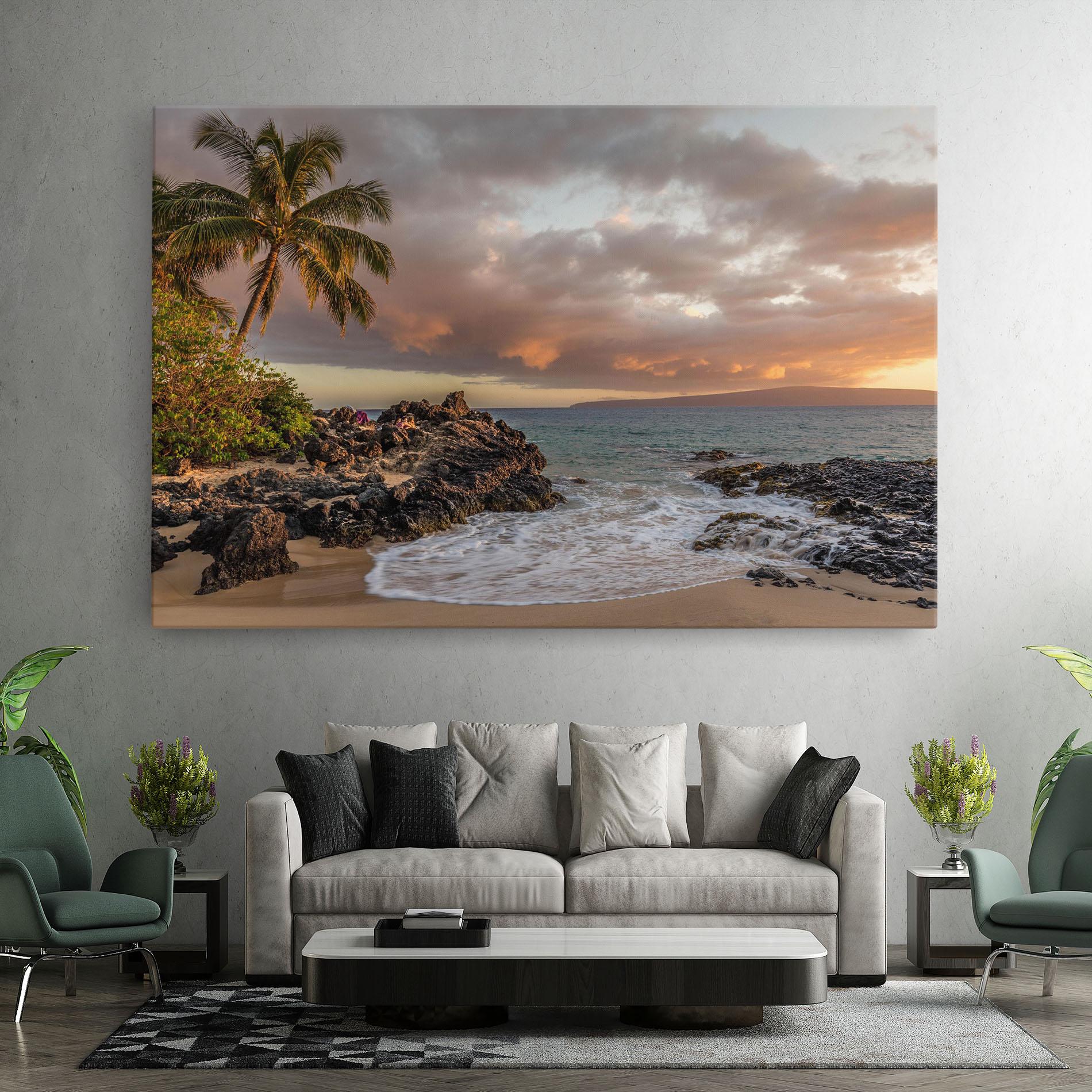 Vászonkép Beautiful Beach Landscape mockup 7