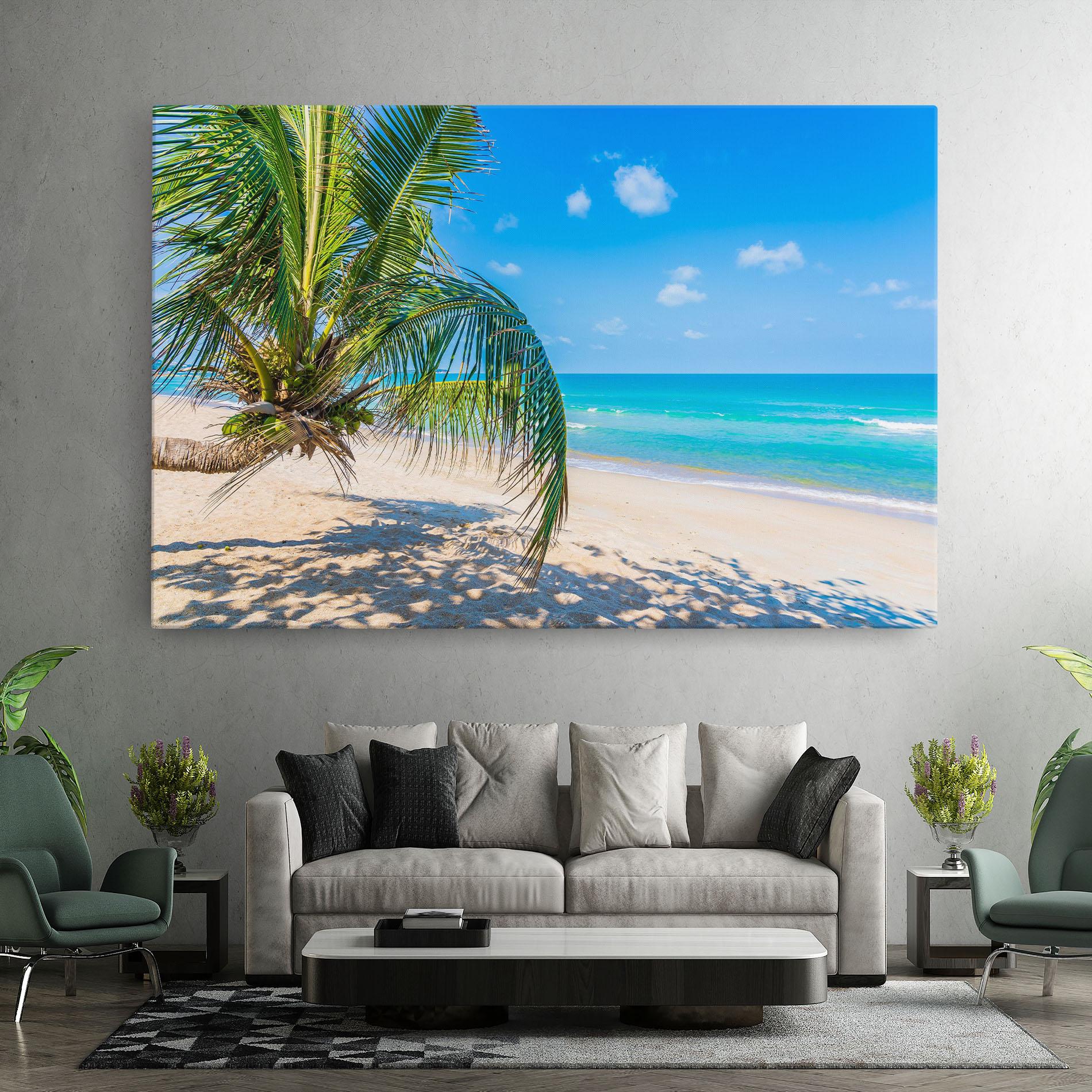 Vászonkép Tropical Beach View mockup 7
