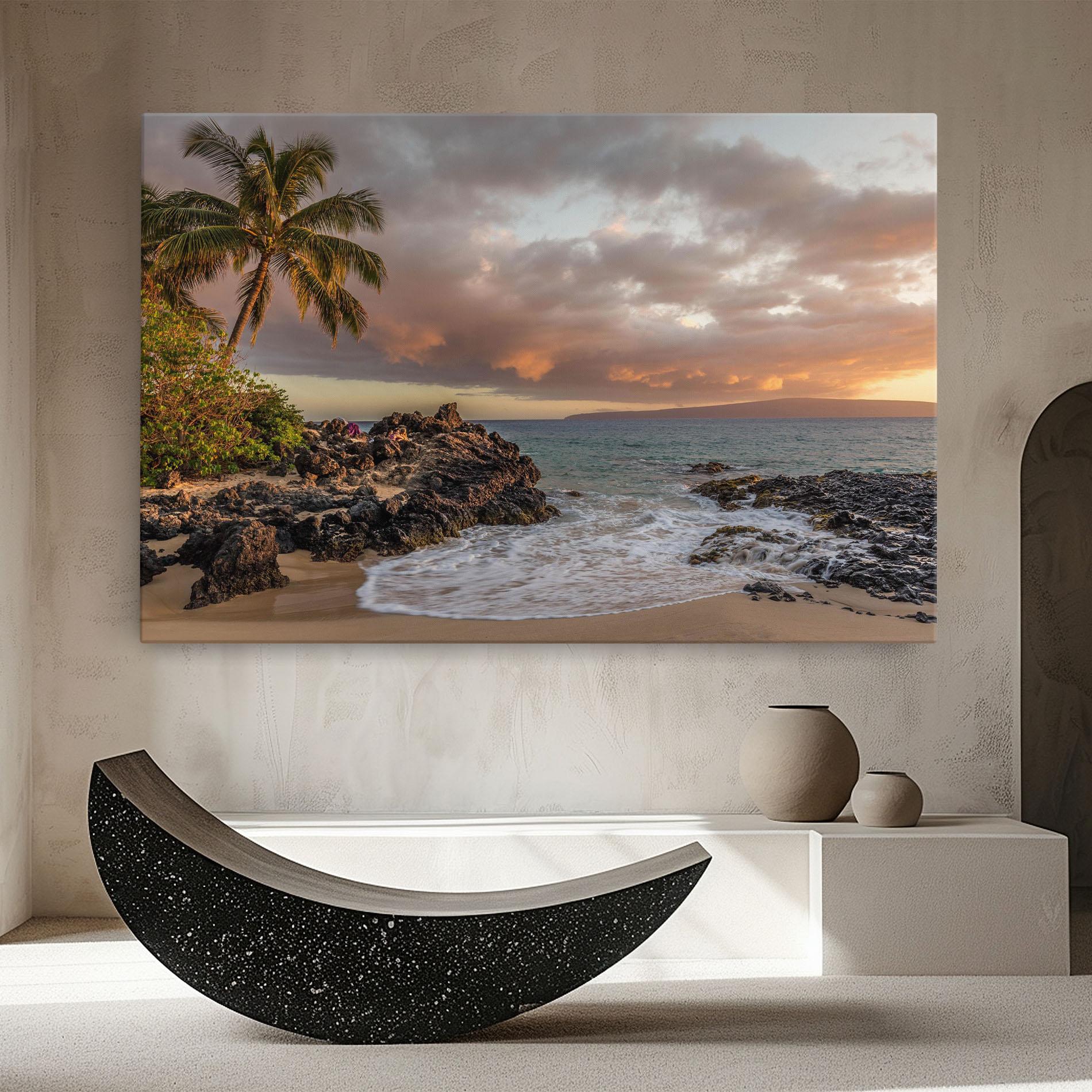 Vászonkép Beautiful Beach Landscape mockup 8