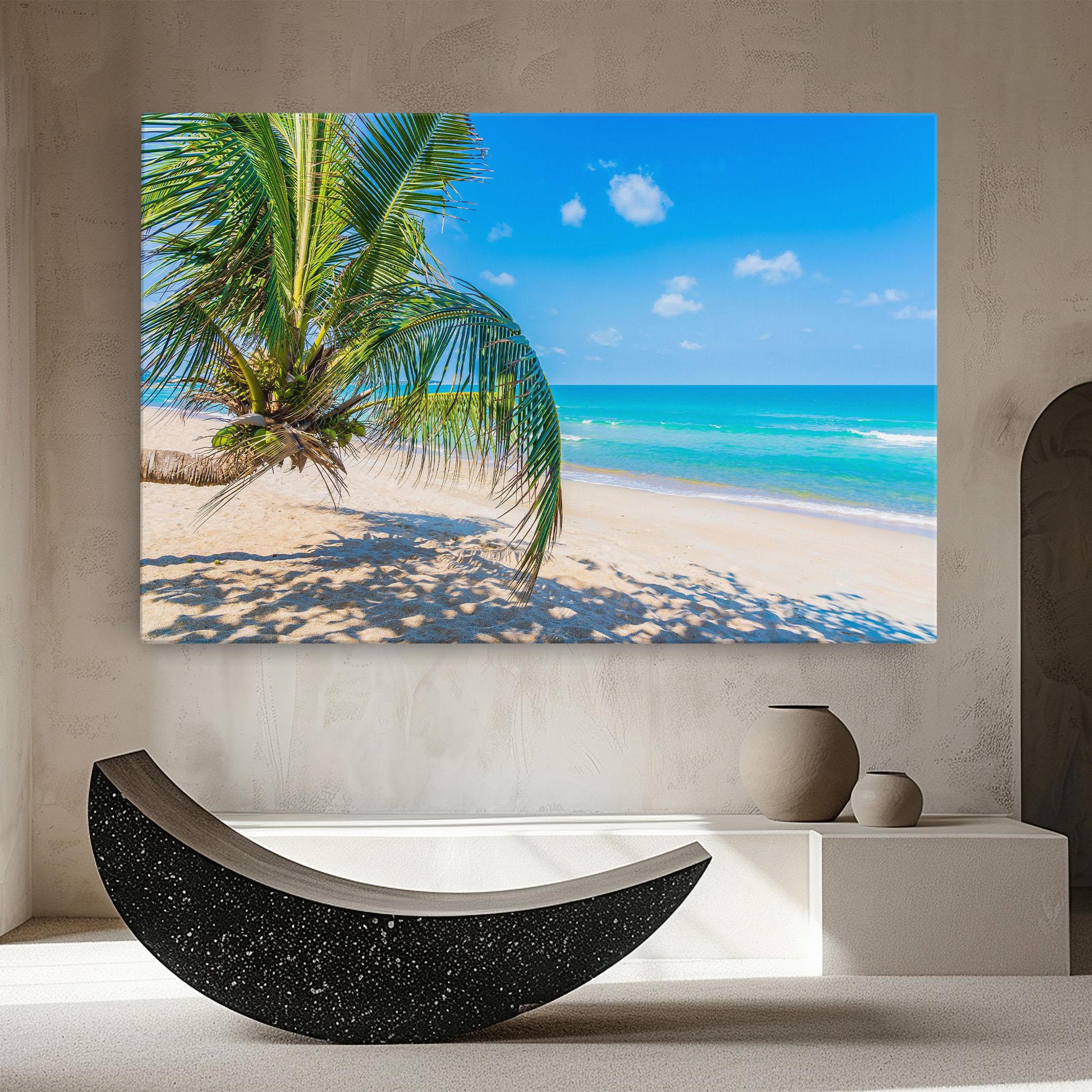 Vászonkép Tropical Beach View mockup 8
