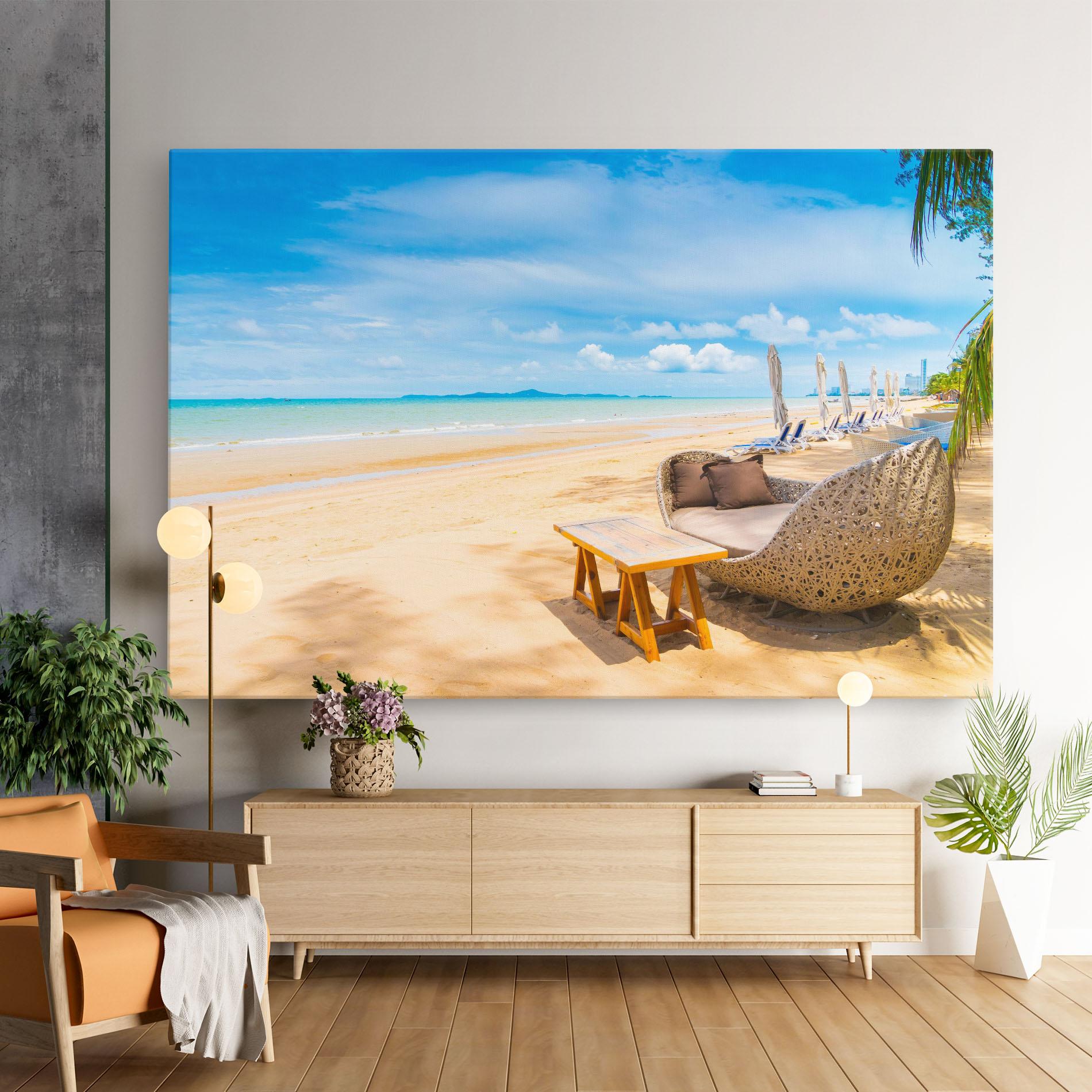 Vászonkép Dinning Blue Sky mockup 9