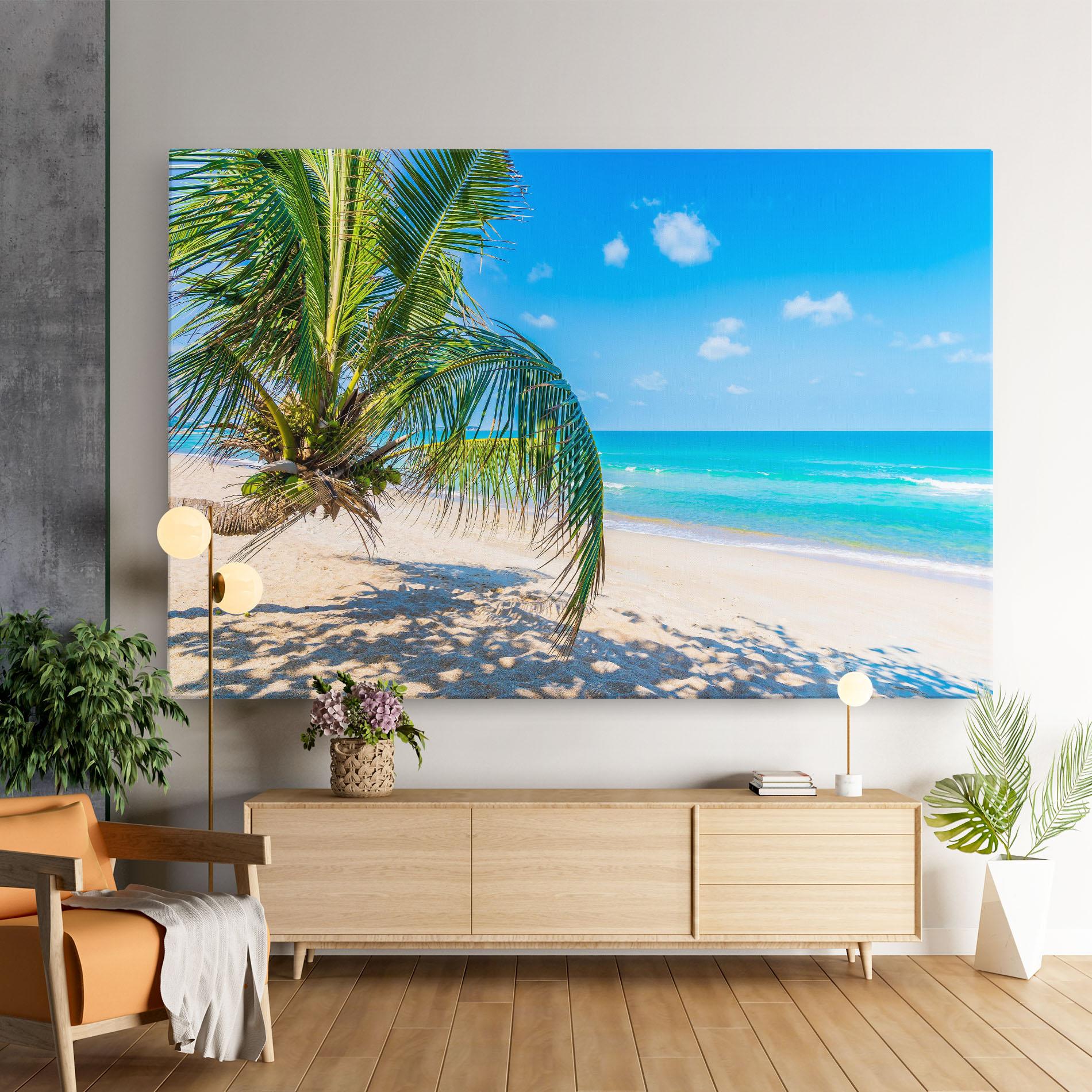 Vászonkép Tropical Beach View mockup 9