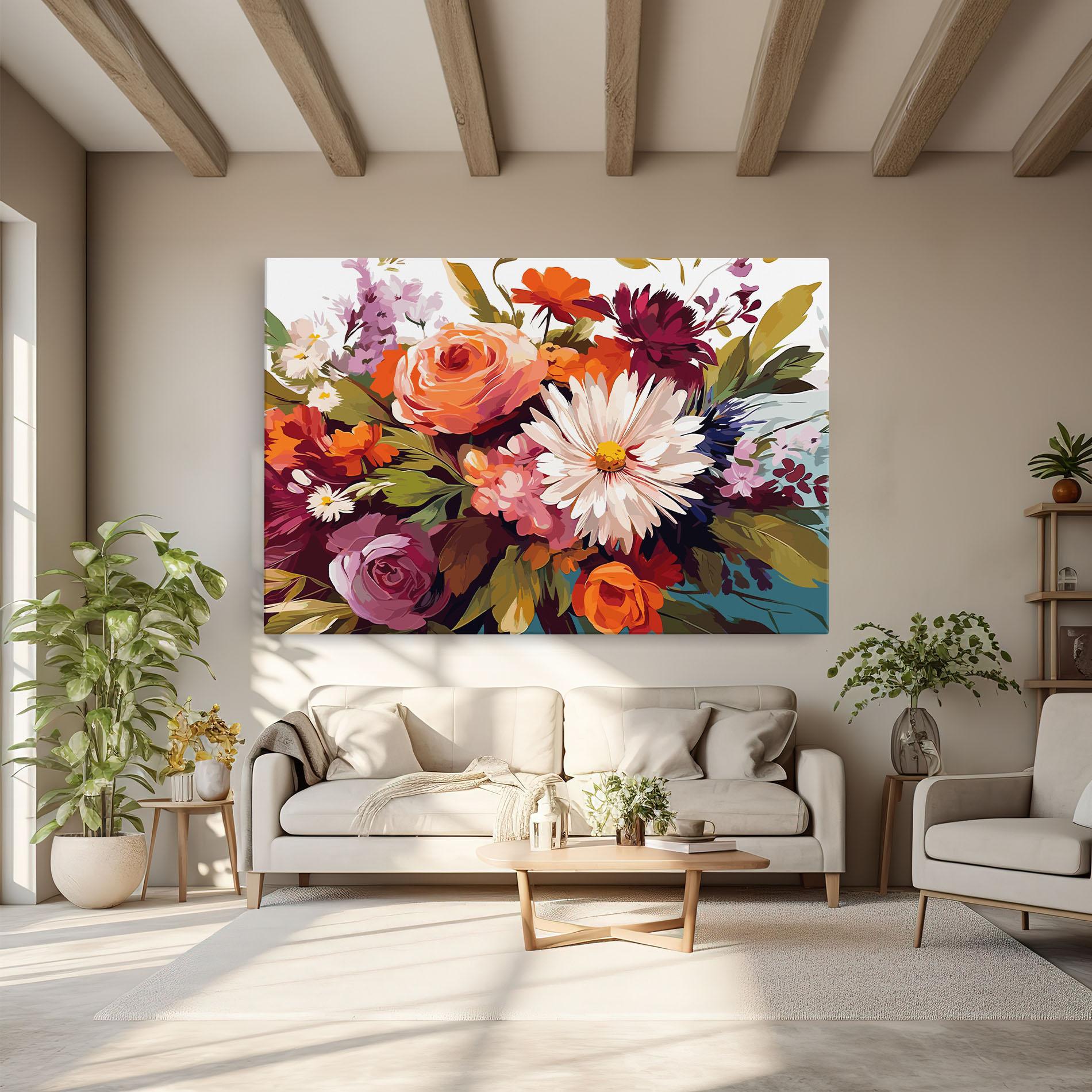 Vászonkép Cream Orange Spring mockup 6