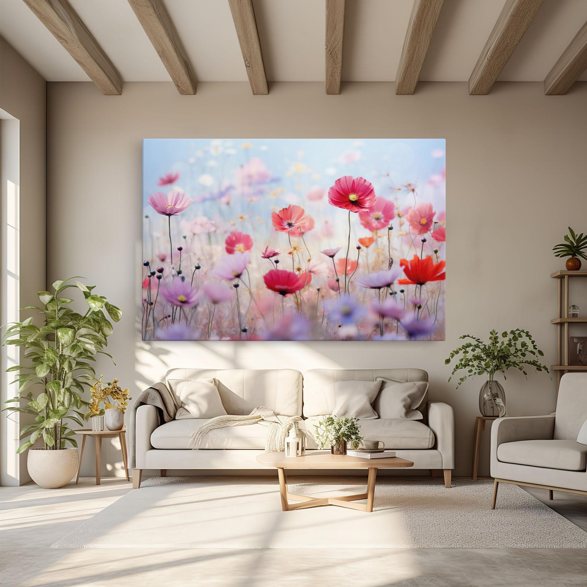 Vászonkép Dreamy Sprig Pink Flower mockup 6