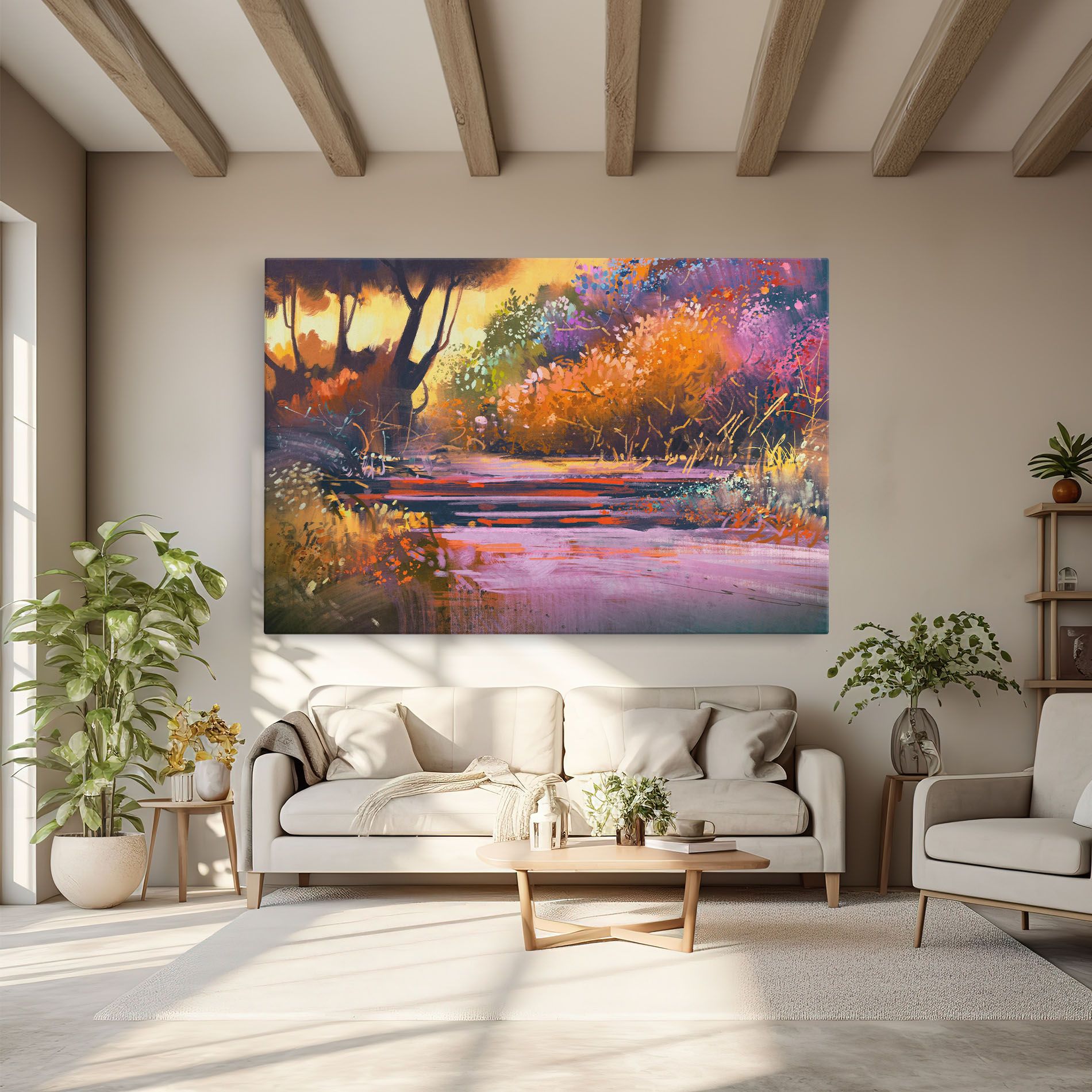 Landscape Colorful Trees mockup 6