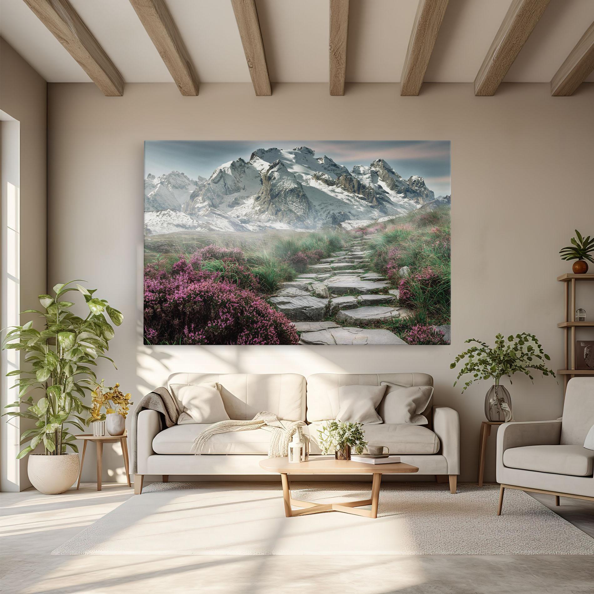 Vászonkép Mountain Spring View mockup 6