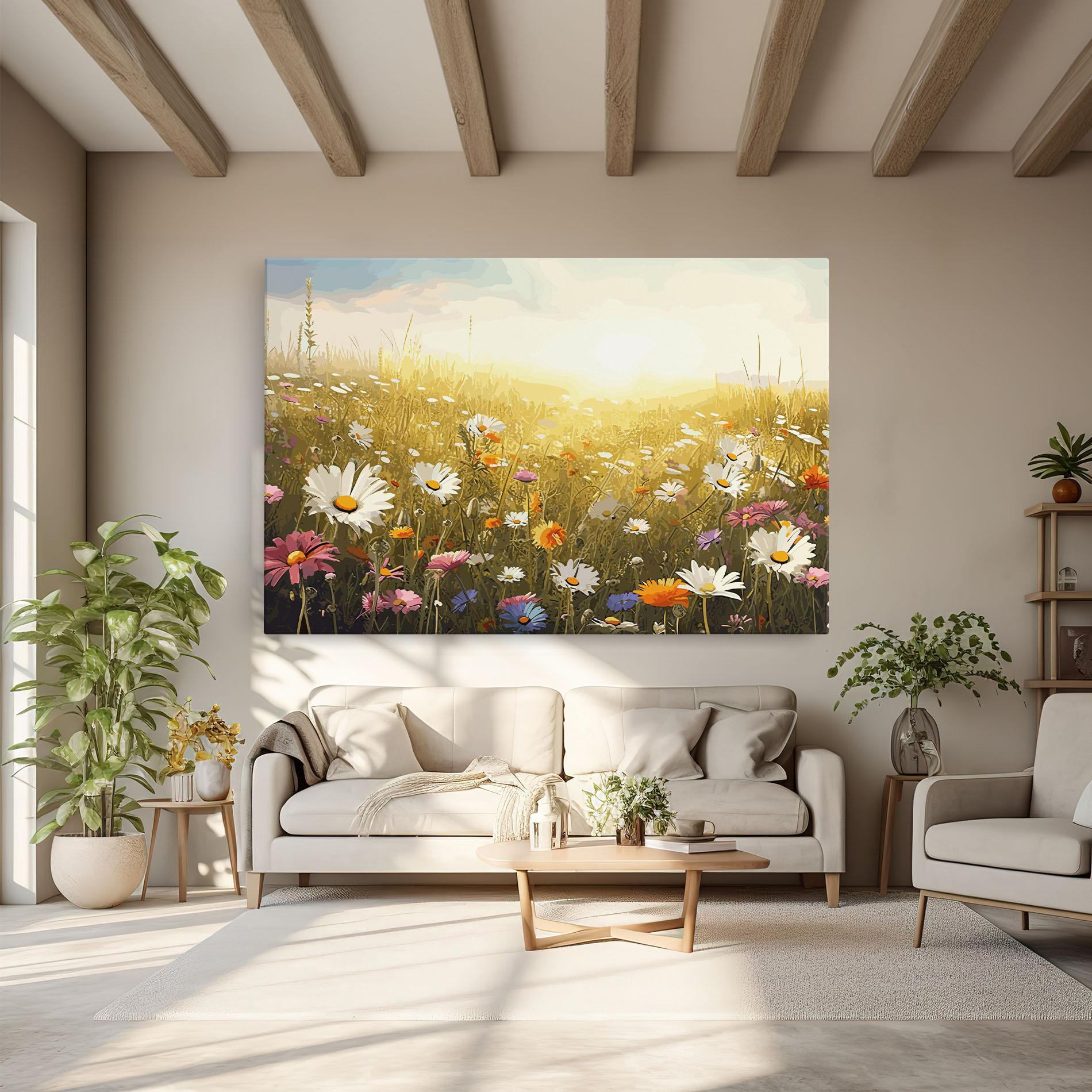 Vászonkép Spring Field Art mockup 6