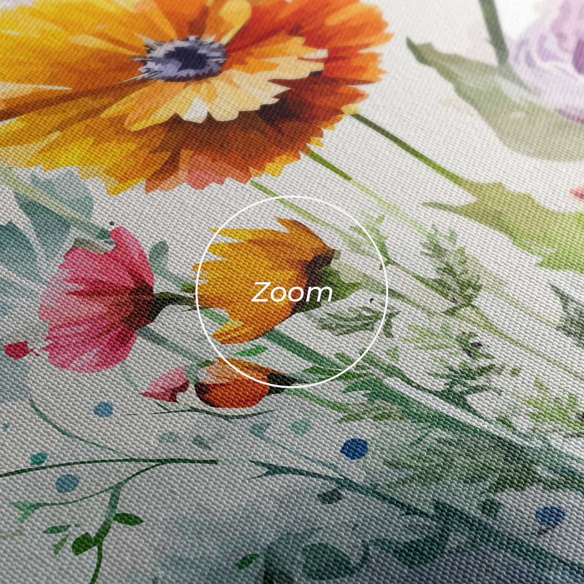 Vászonkép Beautiful Spring Flowers mockup 3