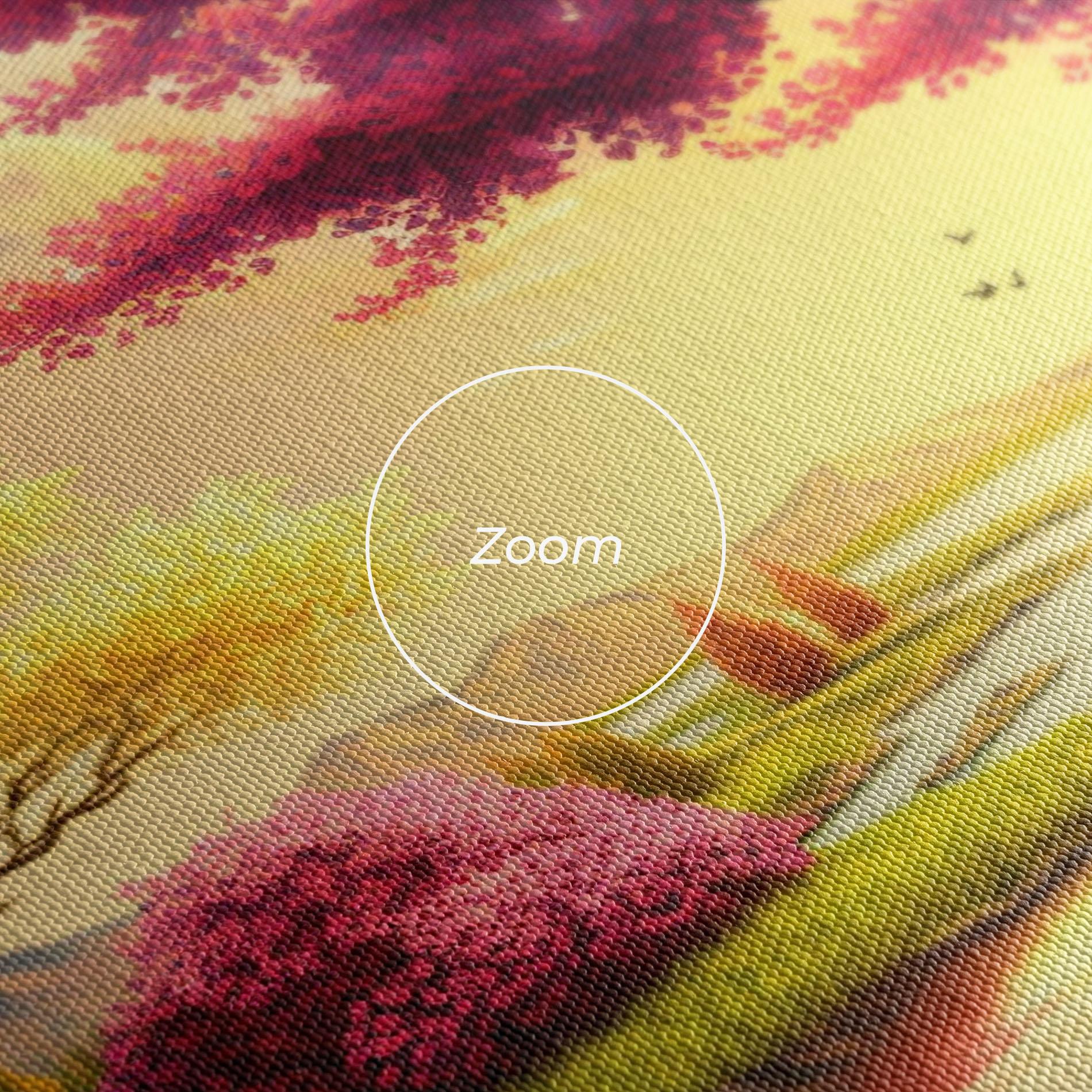 Vászonkép Pink Yellow Trees mockup 3