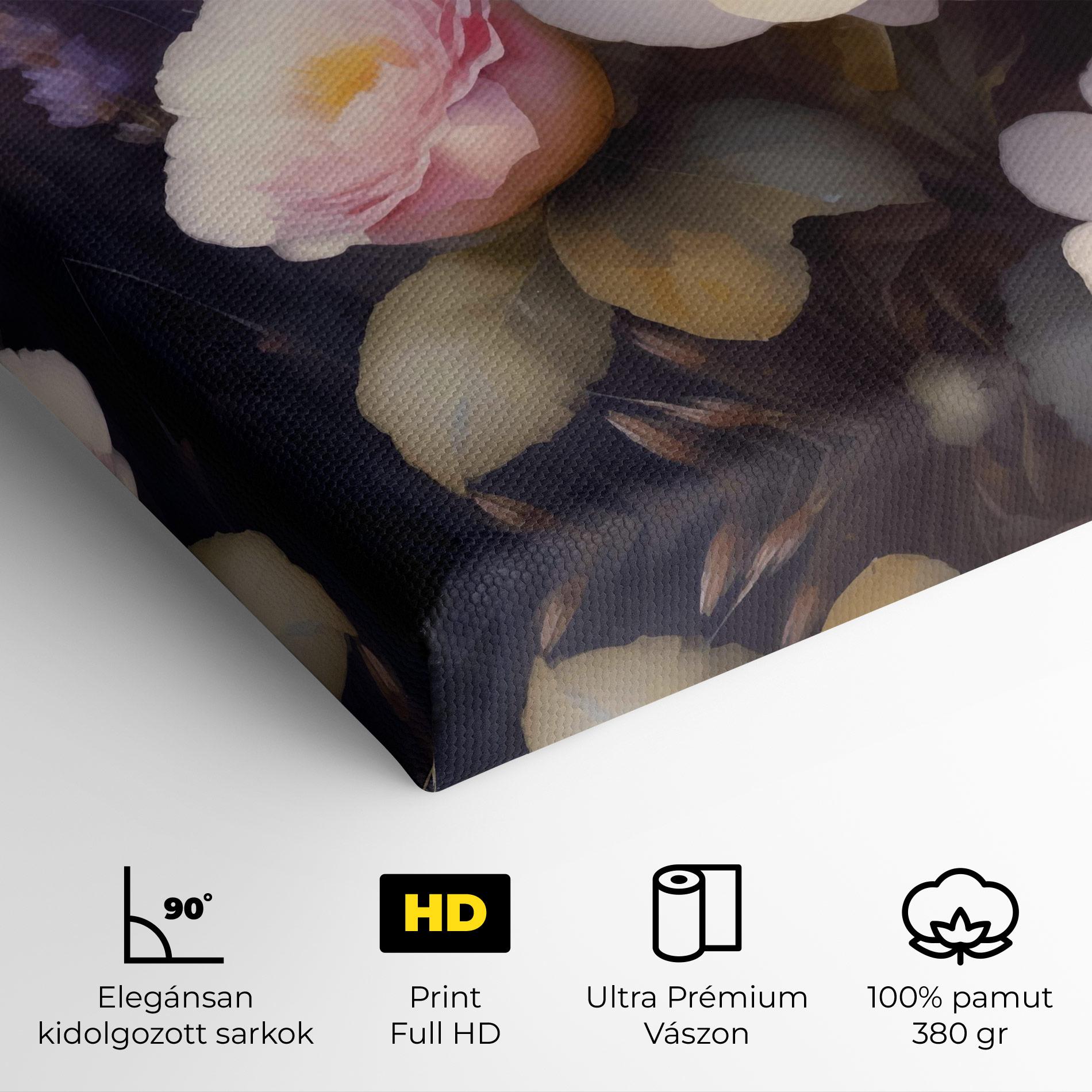 Vászonkép Cream Flower Spring mockup 4